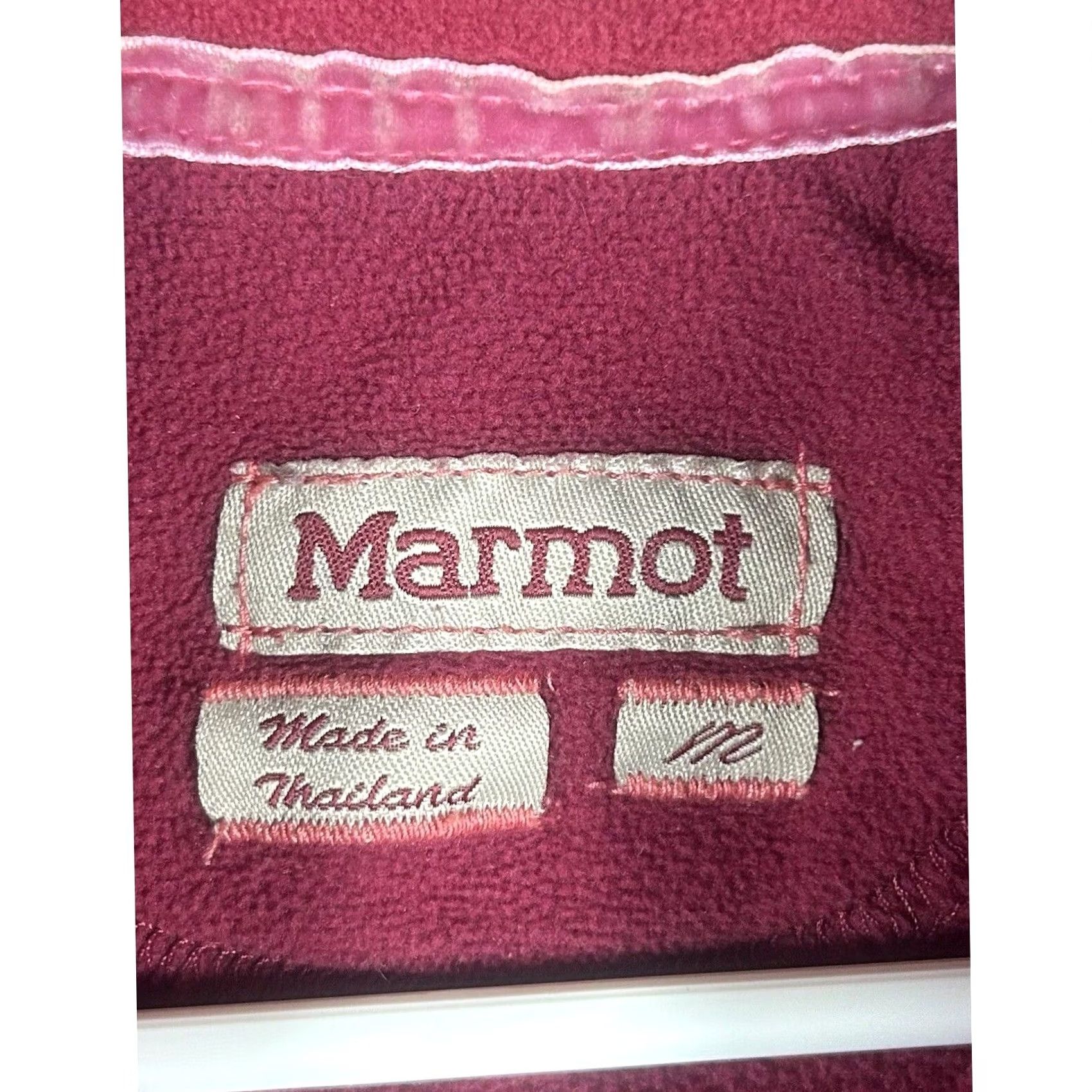 Marmot Marmot Red Fleece Pullover - Womens Medium - Jackson Hole Hiking Size M / US 6-8 / IT 42-44 - 4 Thumbnail