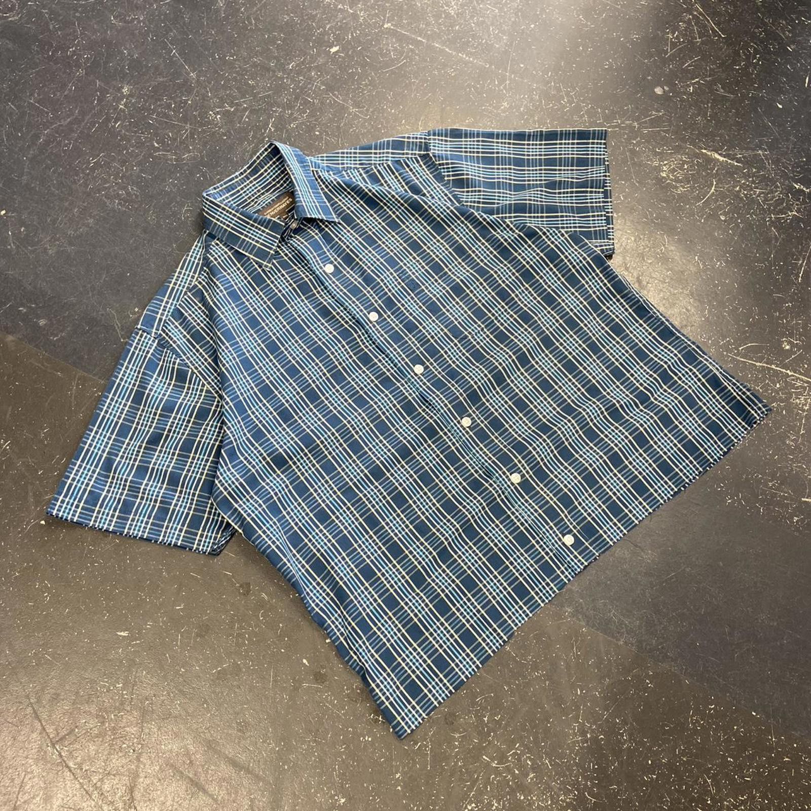 Vintage Vintage Cropped Denver Hayes Blue Plaid Button Up Size US M / EU 48-50 / 2 - 2 Thumbnail