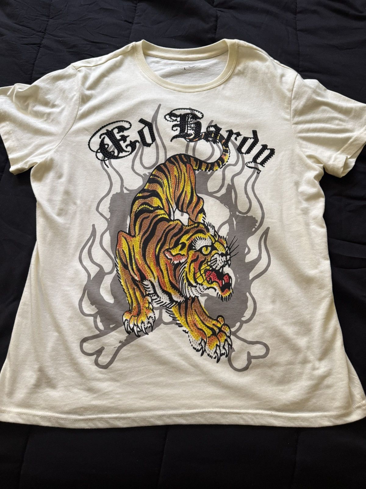 Ed Hardy Ed hardy Tiger Rhinestone tee Size US L / EU 52-54 / 3 - 1 Thumbnail