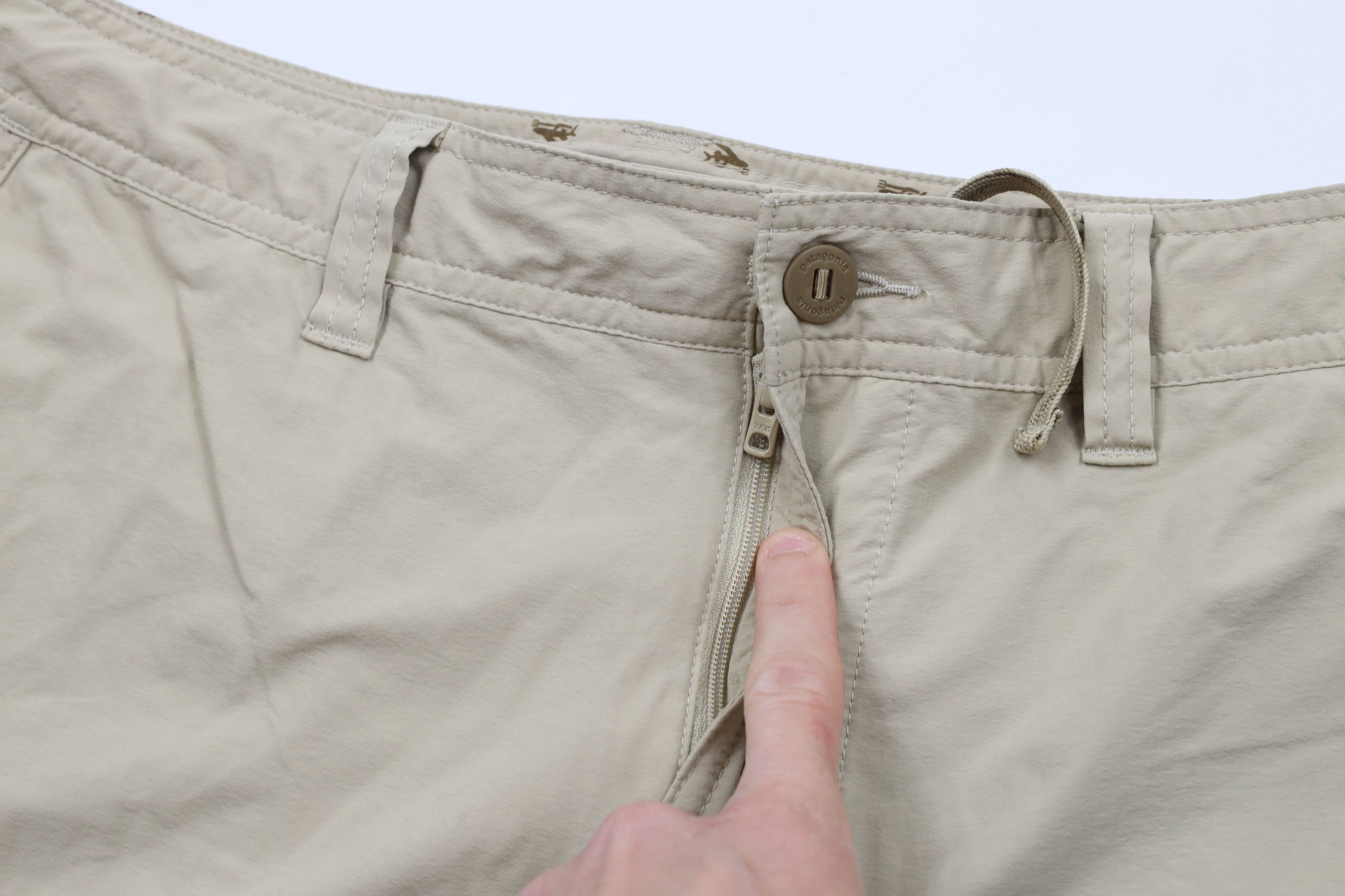 Patagonia × Vintage Patagonia Out Stretch Wavefarer Walk Shorts Beige Tan 20" Size US 36 / EU 52 - 6 Thumbnail