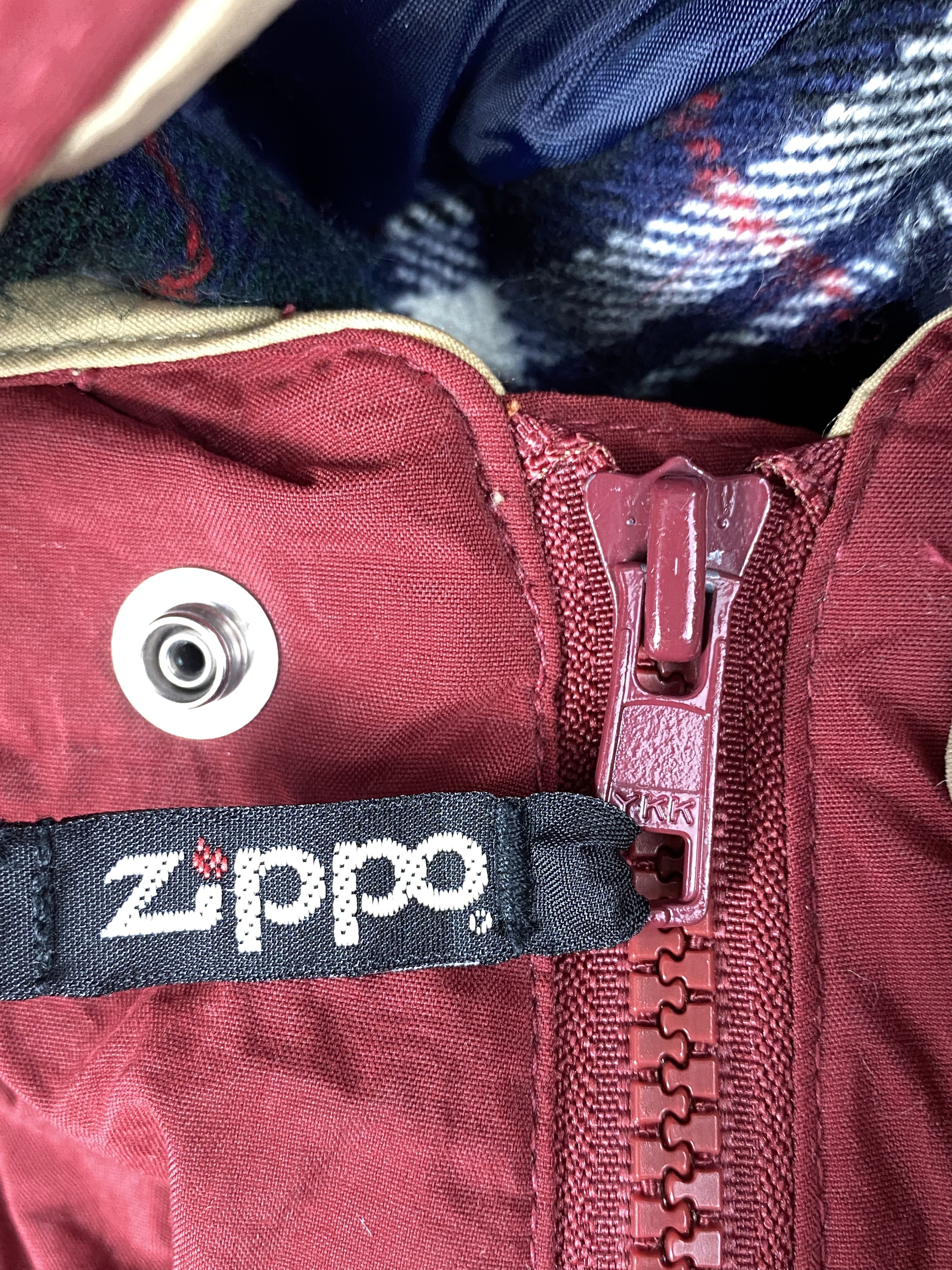 Vintage Vintage Zippo 3D Pocket Hoodie Flannel Lining Jacket J1848 Size US L / EU 52-54 / 3 - 4 Thumbnail