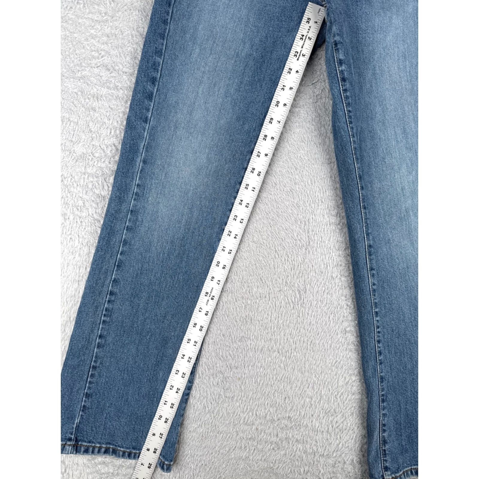 Calvin Klein VINTAGE Calvin Klein Jeans Women 6 Blue Denim Bootcut Cotton Blend Regular Fit 29 Inseam Size 28" / US 6 / IT 42 - 7 Thumbnail