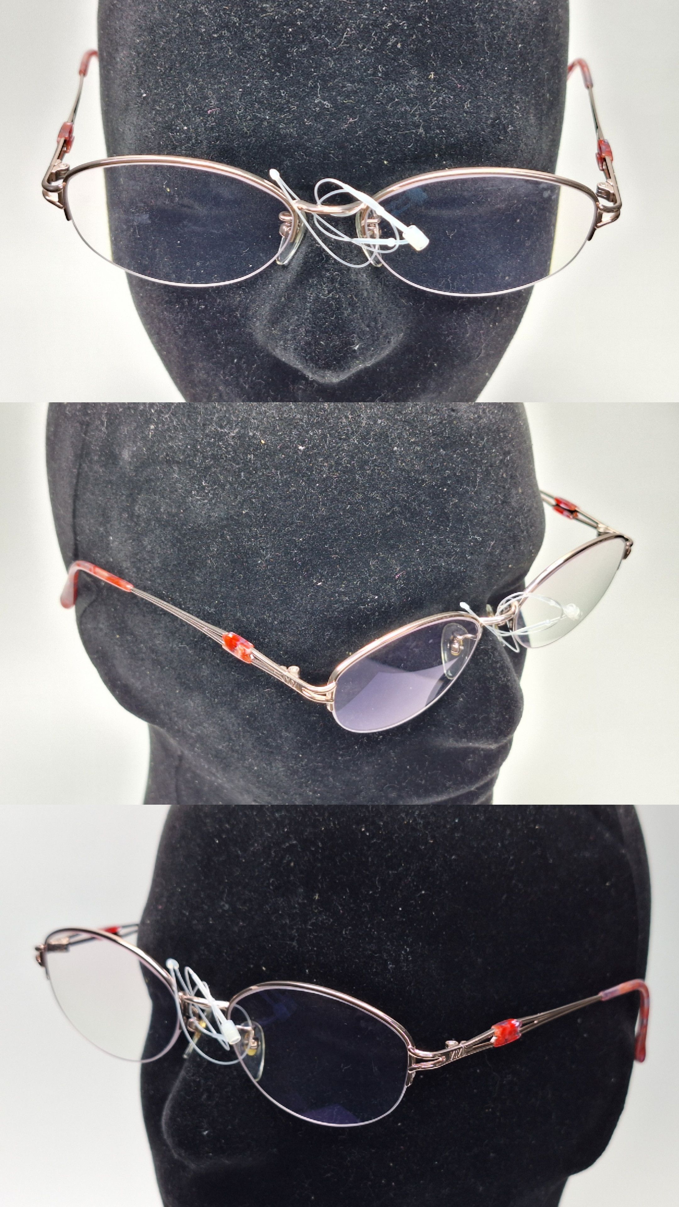 Yves Saint Laurent Yves Saint Laurent 30-0079 PureTitan Half-Rimless Eyeglasses Size ONE SIZE - 5 Thumbnail