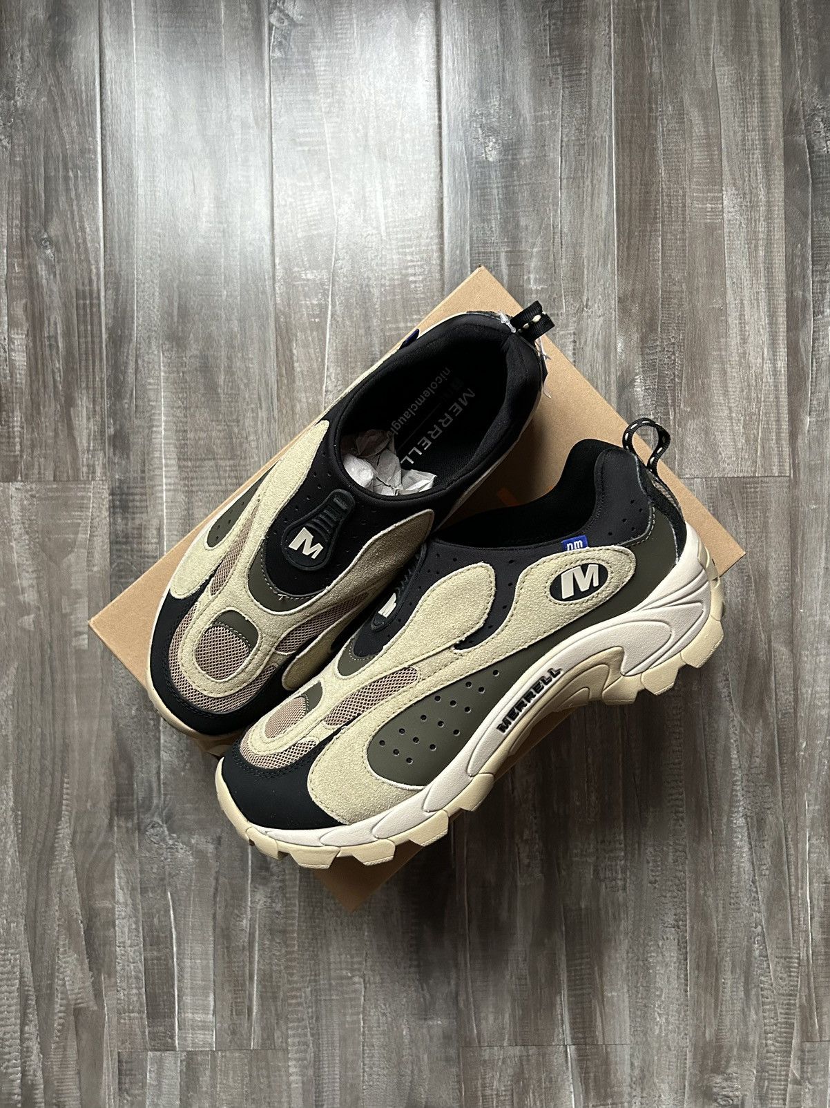 image of Merrell X Nicole Mclaughlin Mock Speed Streak Evo Se X Shoes in Beige, Men's (Size 10)