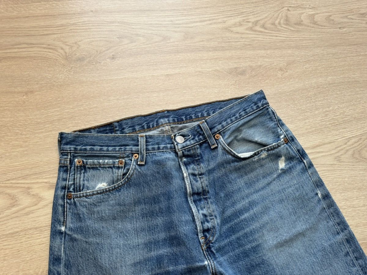 Levi's Levi’s Distressed Made In USA Blue Denim Jeans Size US 31 - 3 Thumbnail