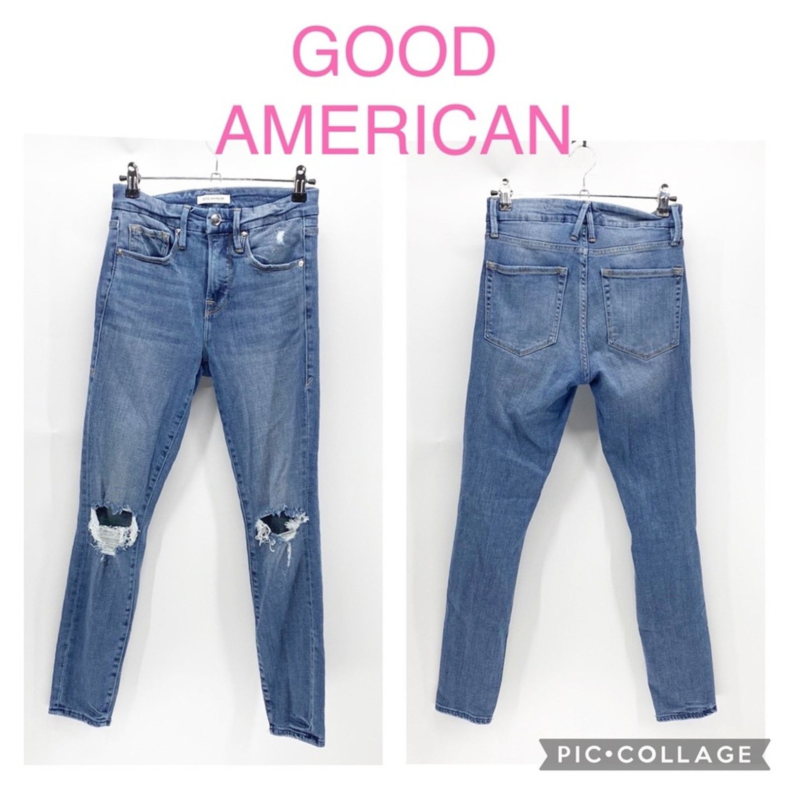 Good American Good American good legs crop high waisted skinny sz 00 Size 24" / US 00 / IT 34 - 1 Thumbnail