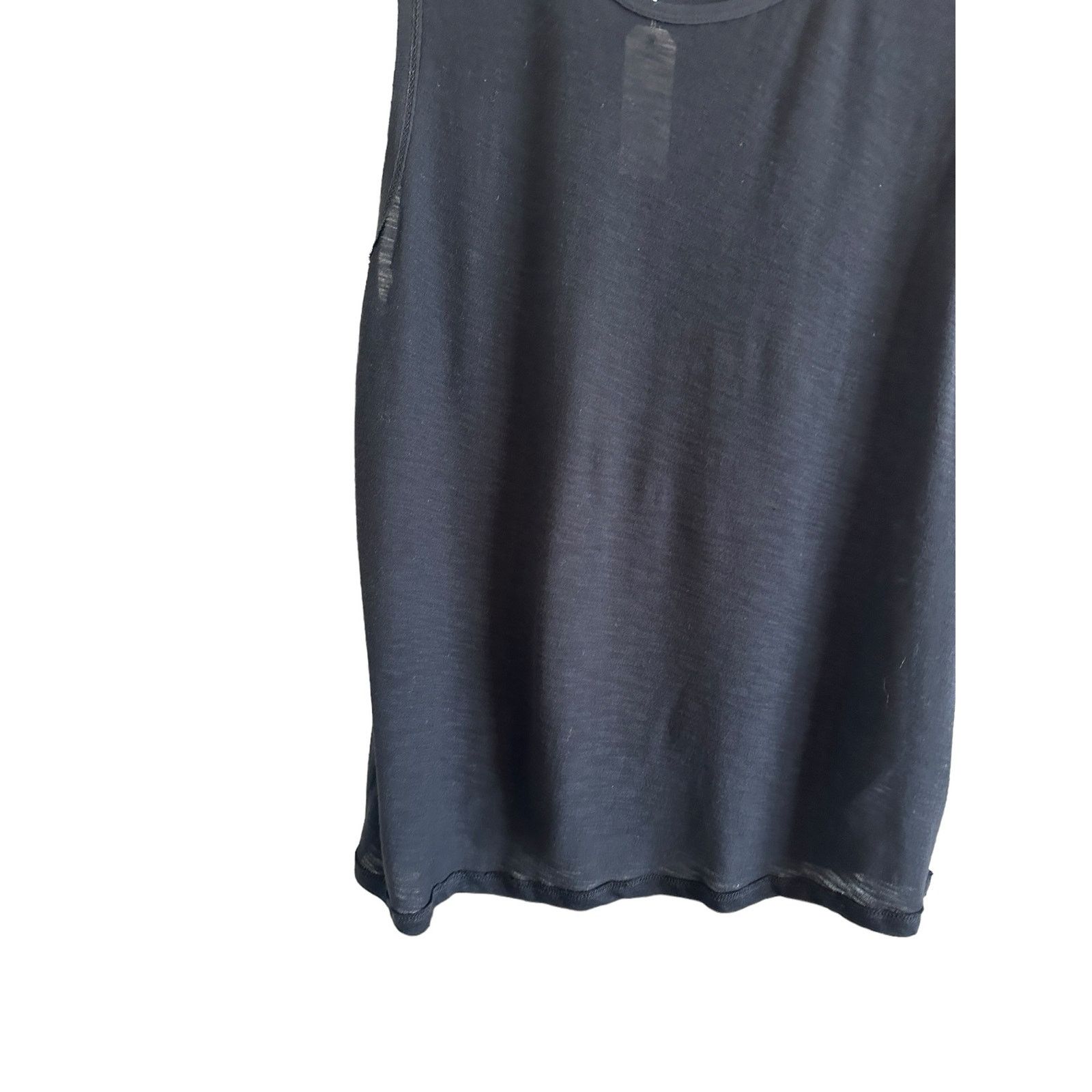Comune Comune Small Malibu Black Scoop Neck Lightweight Tank Top Size S / US 4 / IT 40 - 4 Thumbnail