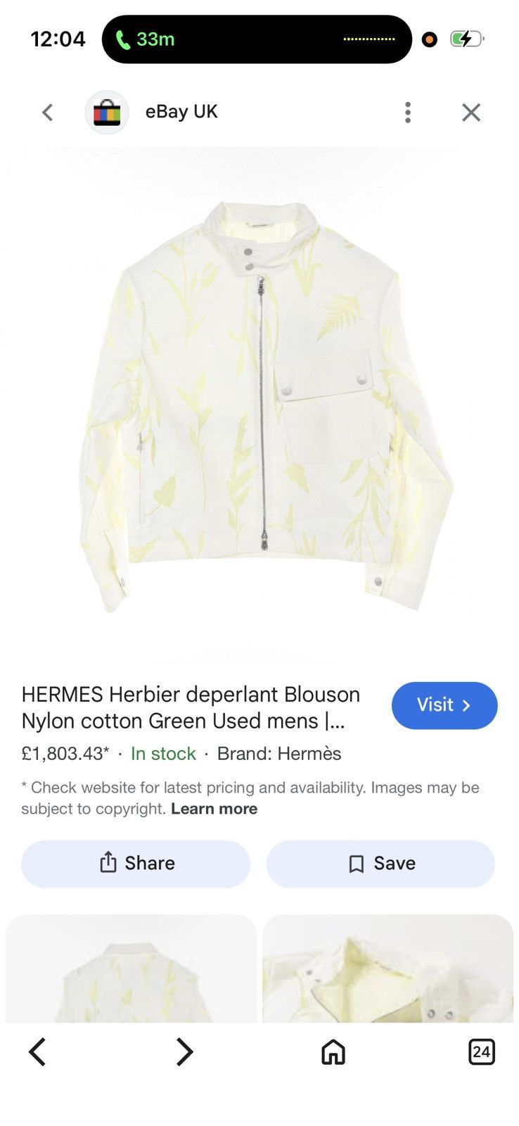 Hermes HERMES jacket SEE ALL PHOTOS AND READ ALL DESCRIPTION Size US L / EU 52-54 / 3 - 3 Thumbnail
