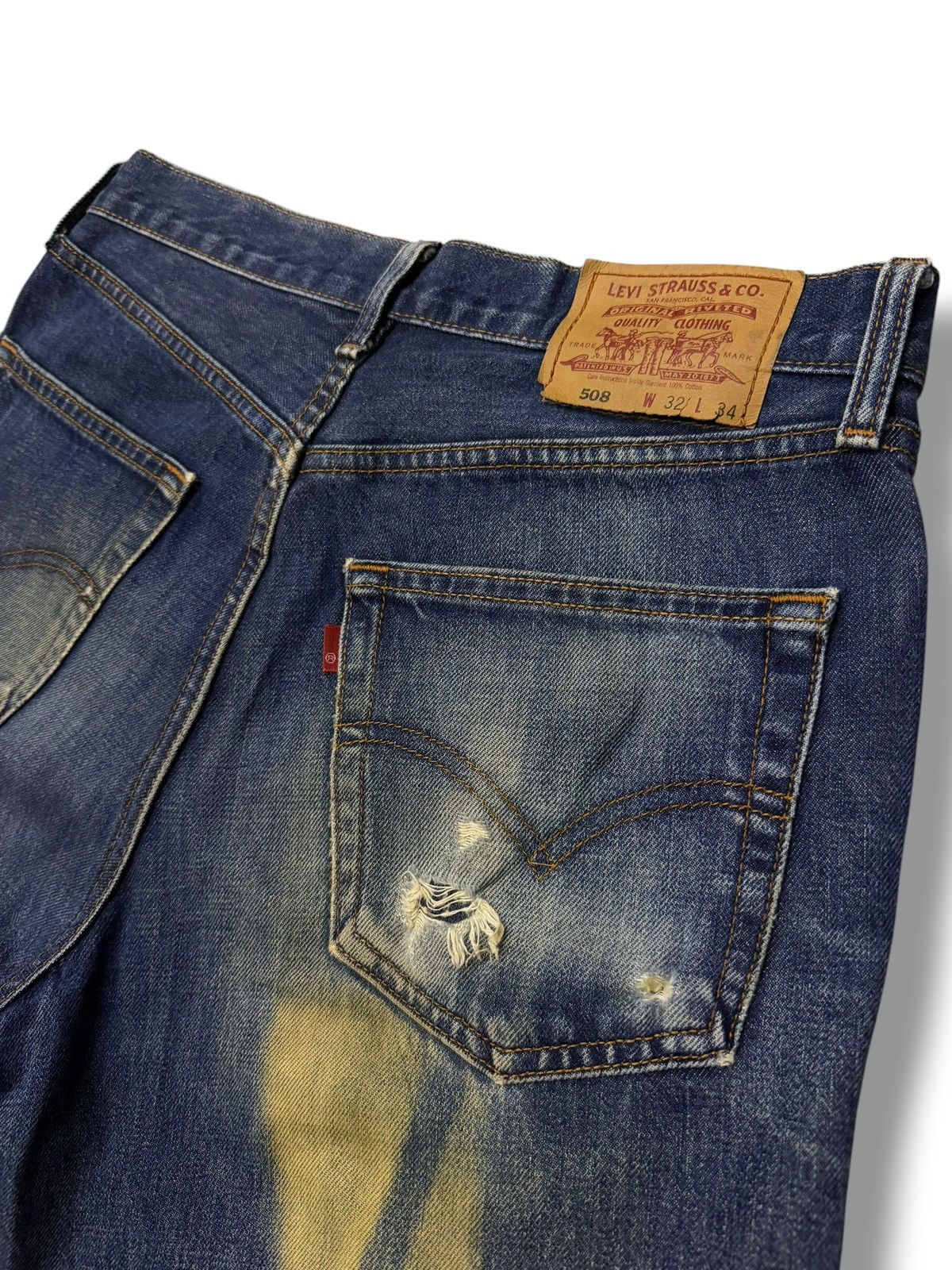 Levi's Vintage Levi’s 508 Denim Jeans | Relaxed Straight Fit | W32 Size US 32 / EU 48 - 8 Thumbnail