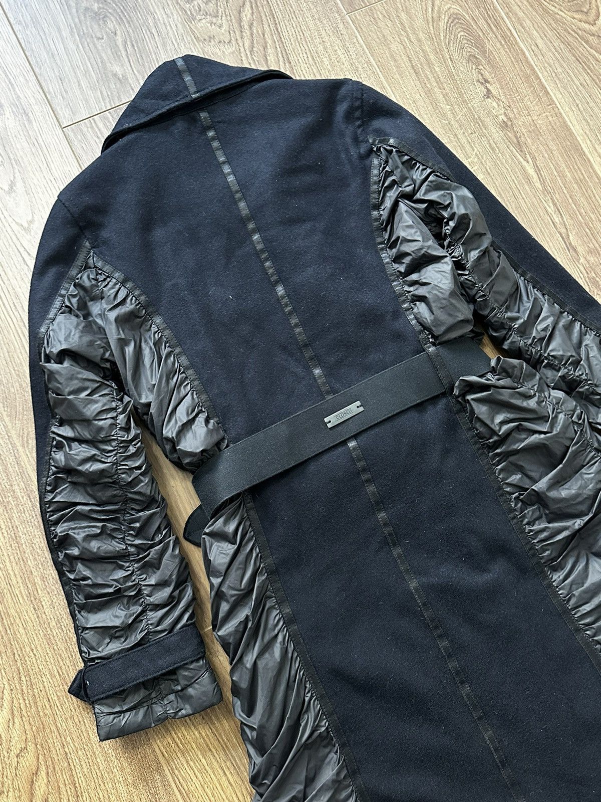 Marithe + Francois Girbaud × Vintage Marithe Francois Girbaud Closed Avantgarde Nylon Trench Coat Size M / US 6-8 / IT 42-44 - 8 Thumbnail