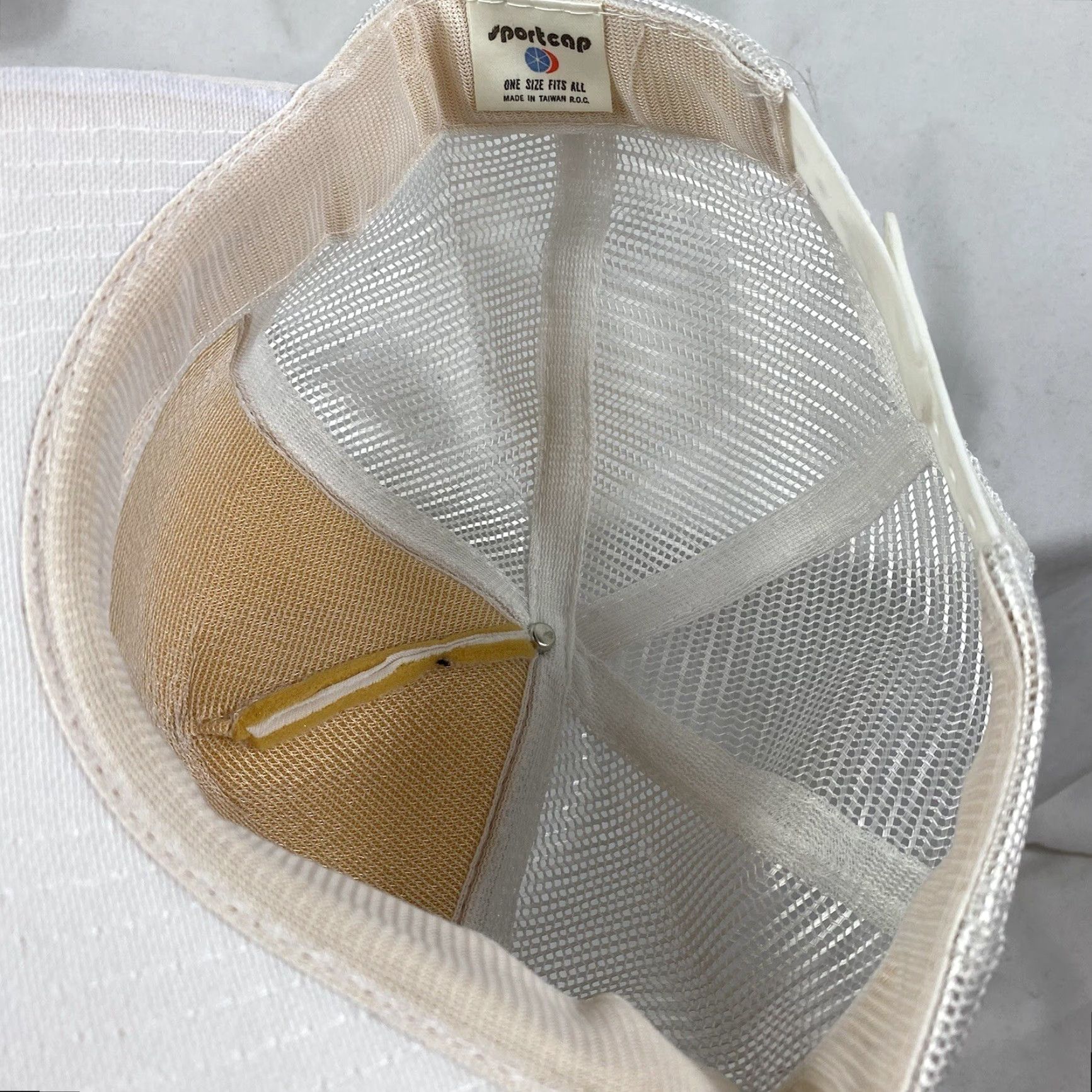 Delta VINTAGE HaT Hat Cap Corduroy Navy Blue Strapback White/Blue? Size ONE SIZE - 5 Thumbnail