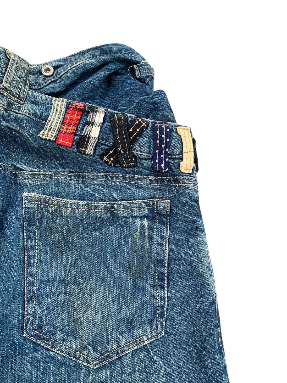 Kapital DOUBLE WAIST PUNK STYLE RUSTY UNBRAND DISTRESSED DENIM Size US 29 - 11 Thumbnail