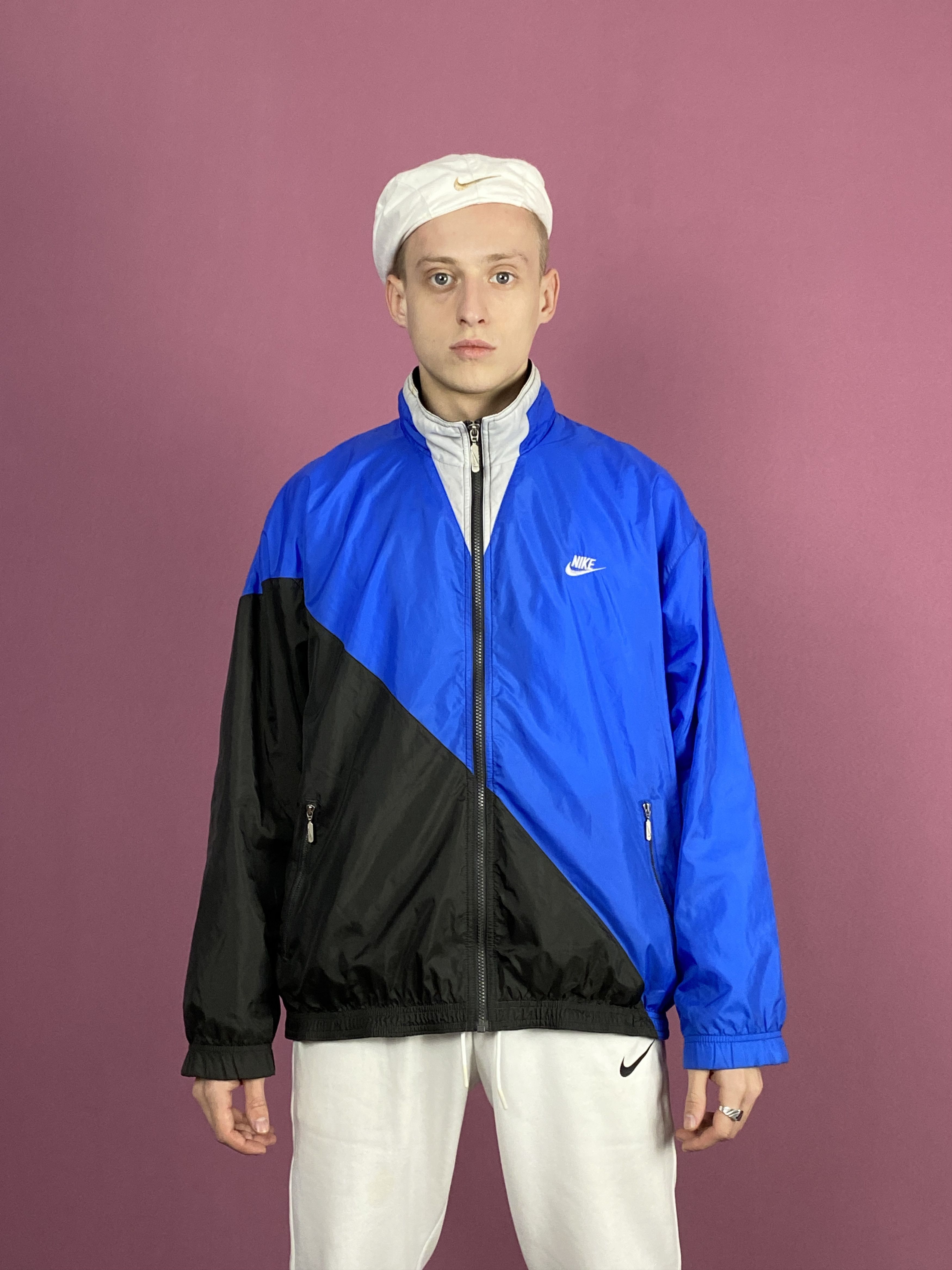 Nike 90s Nike Big Swoosh Vintage Men's Windbreaker - M Size US M / EU 48-50 / 2 - 2 Thumbnail