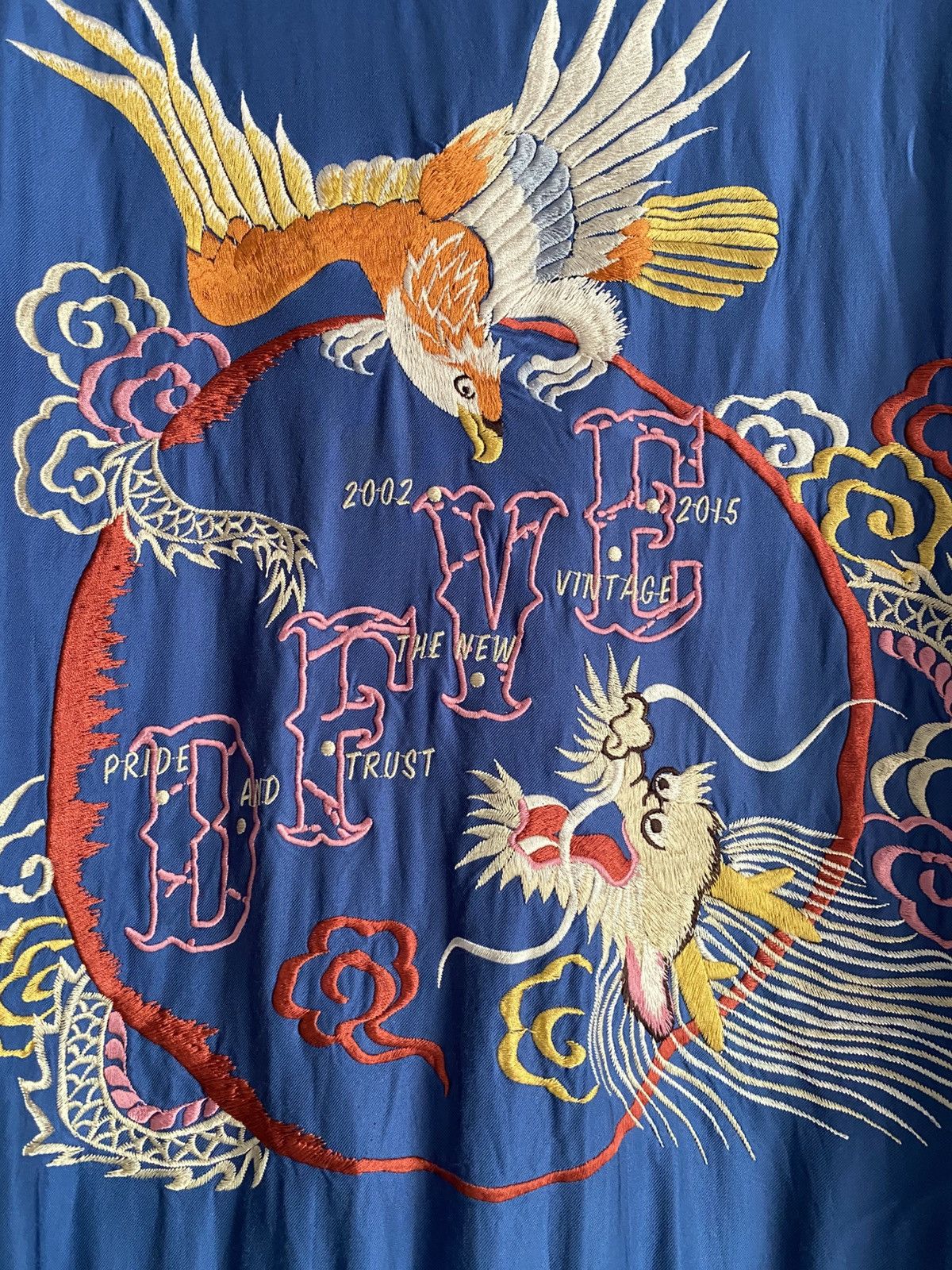 Japanese Brand Rare Vintage Sukajan Souvenir Jacket Blue / Silver Size US M / EU 48-50 / 2 - 10 Thumbnail