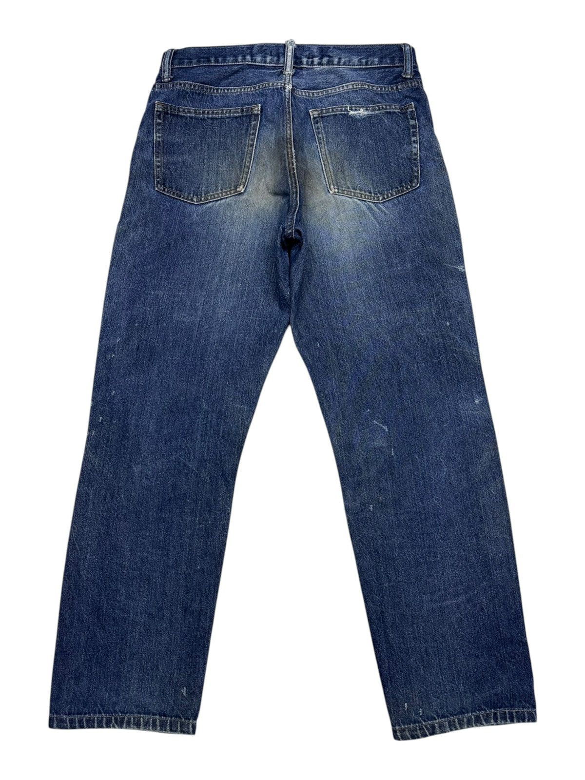 Undercover × Uniqlo Vintage Uniqlo Japan Distressed Dirty Jeans Size US 31 - 8 Thumbnail
