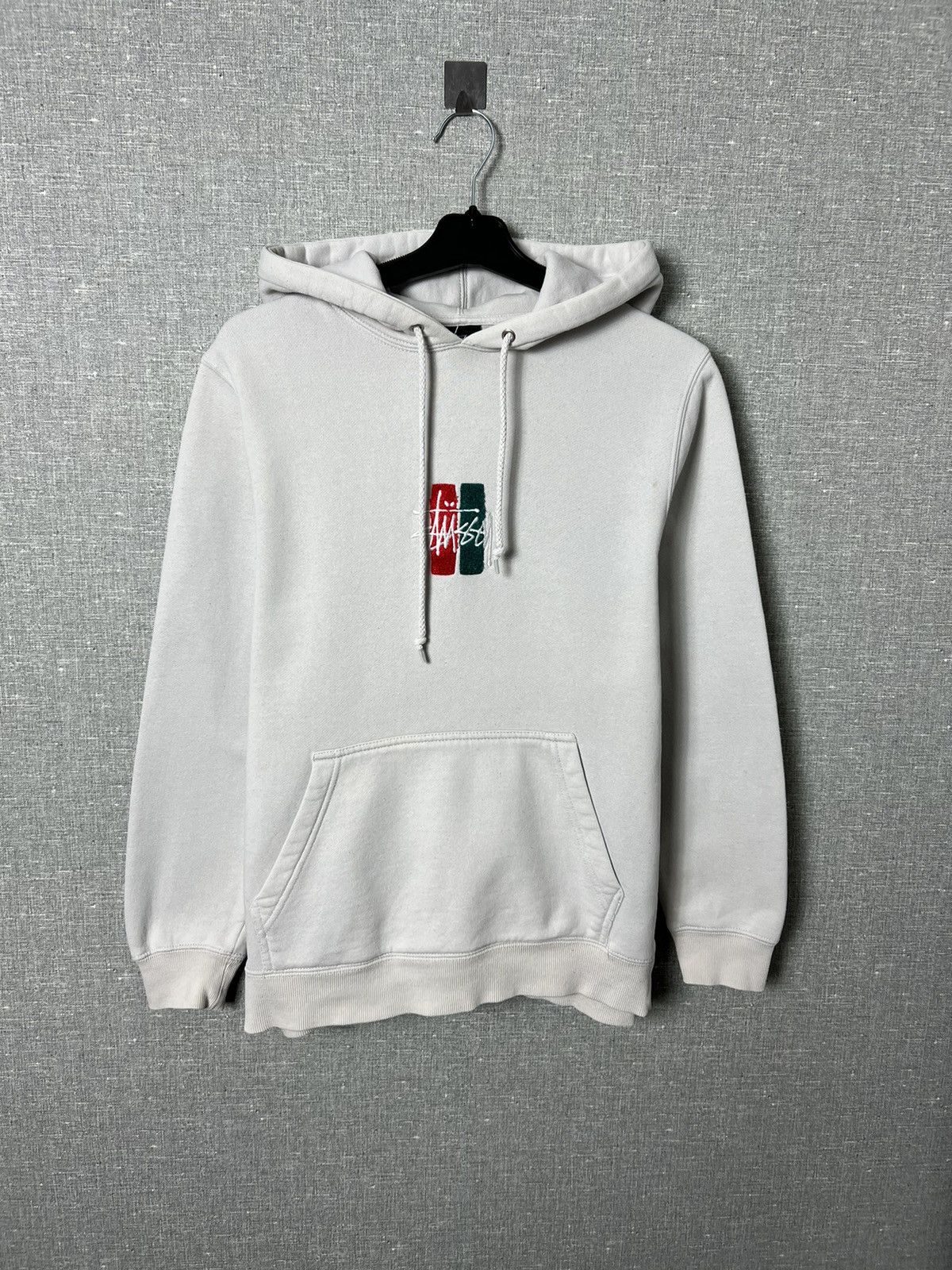 Stussy RARE STUSSY BARS LOGO APPLIQUE HOODIE SIZE S Size US S / EU 44-46 / 1 - 6 Thumbnail