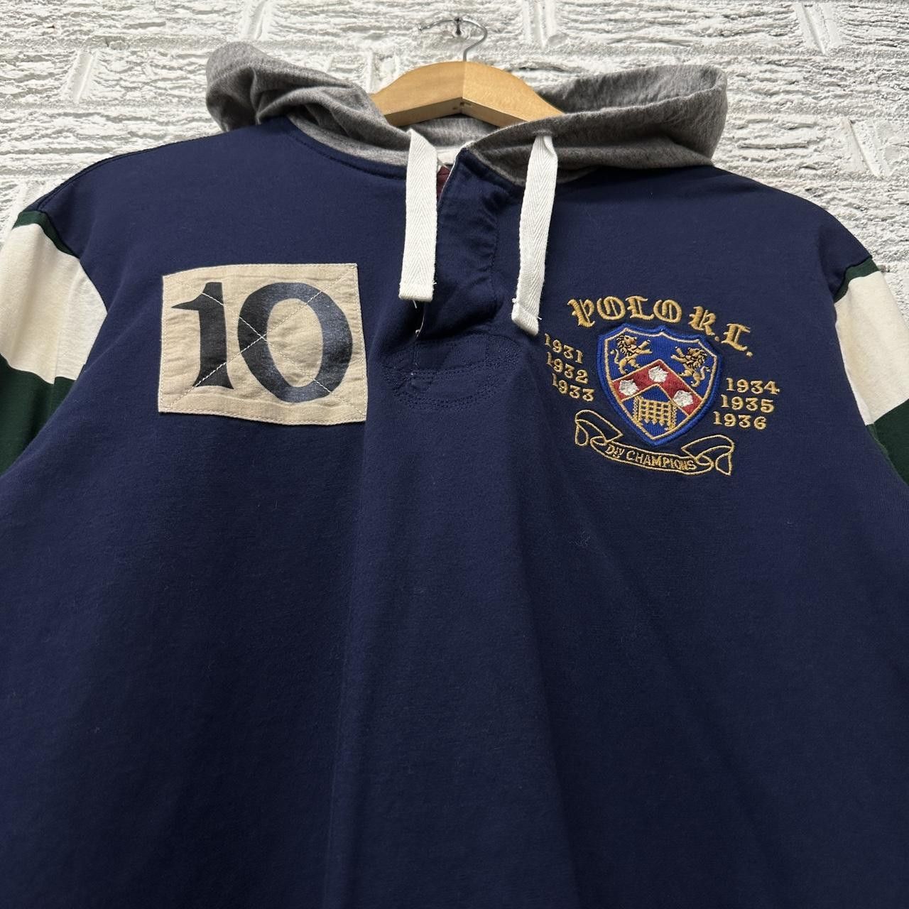Polo Ralph Lauren Polo Ralph Lauren Division Champions Rugby Hoodie Medium Size US M / EU 48-50 / 2 - 2 Thumbnail