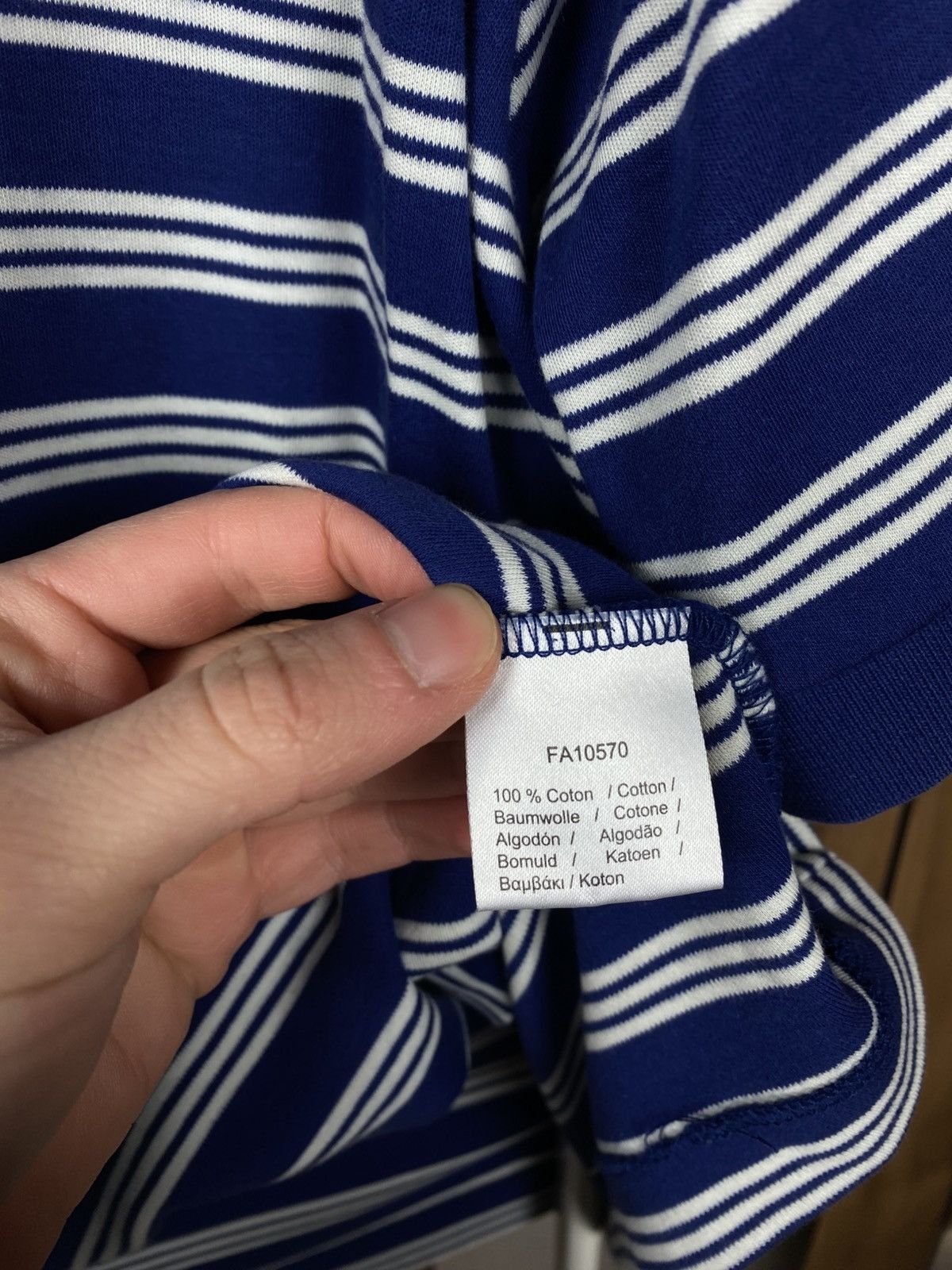 Lacoste 🐊Polo T-Shirt Lacoste Striped Regular Fit Tee Size 3XL🐊 Size US XXL / EU 58 / 5 - 12 Thumbnail
