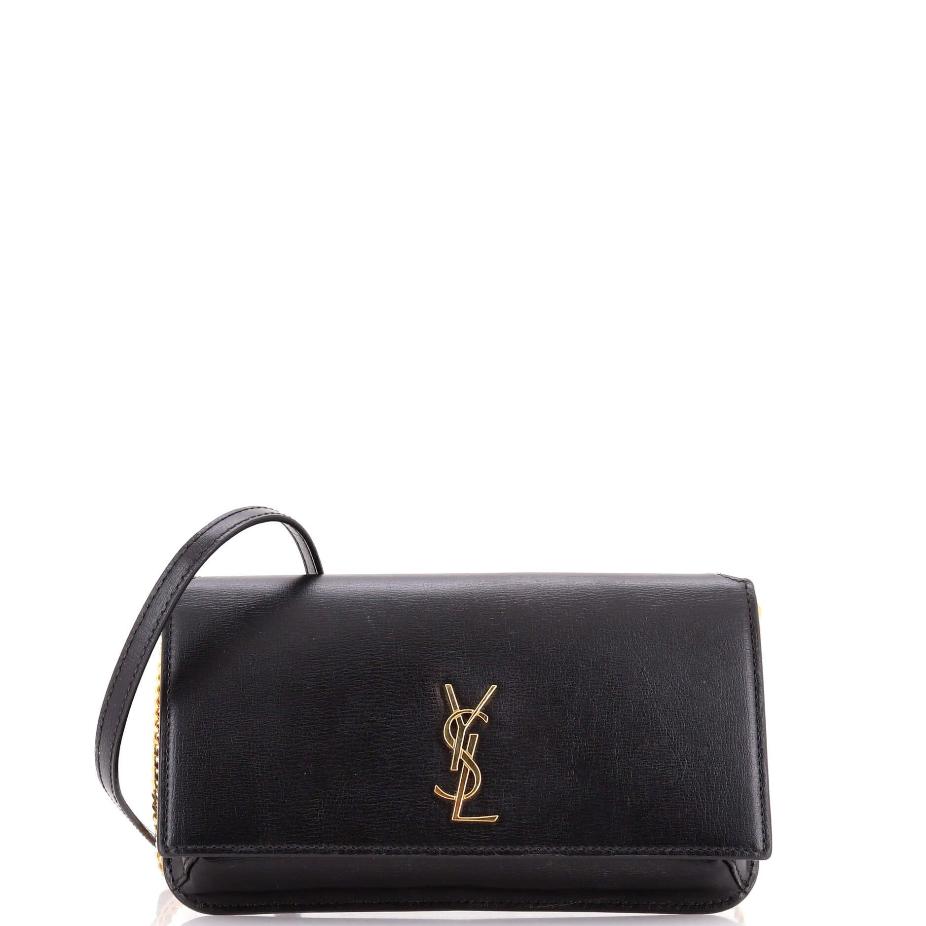Saint Laurent Paris Classic Monogram Phone Holder Shoulder Bag Size ONE SIZE - 1 Thumbnail