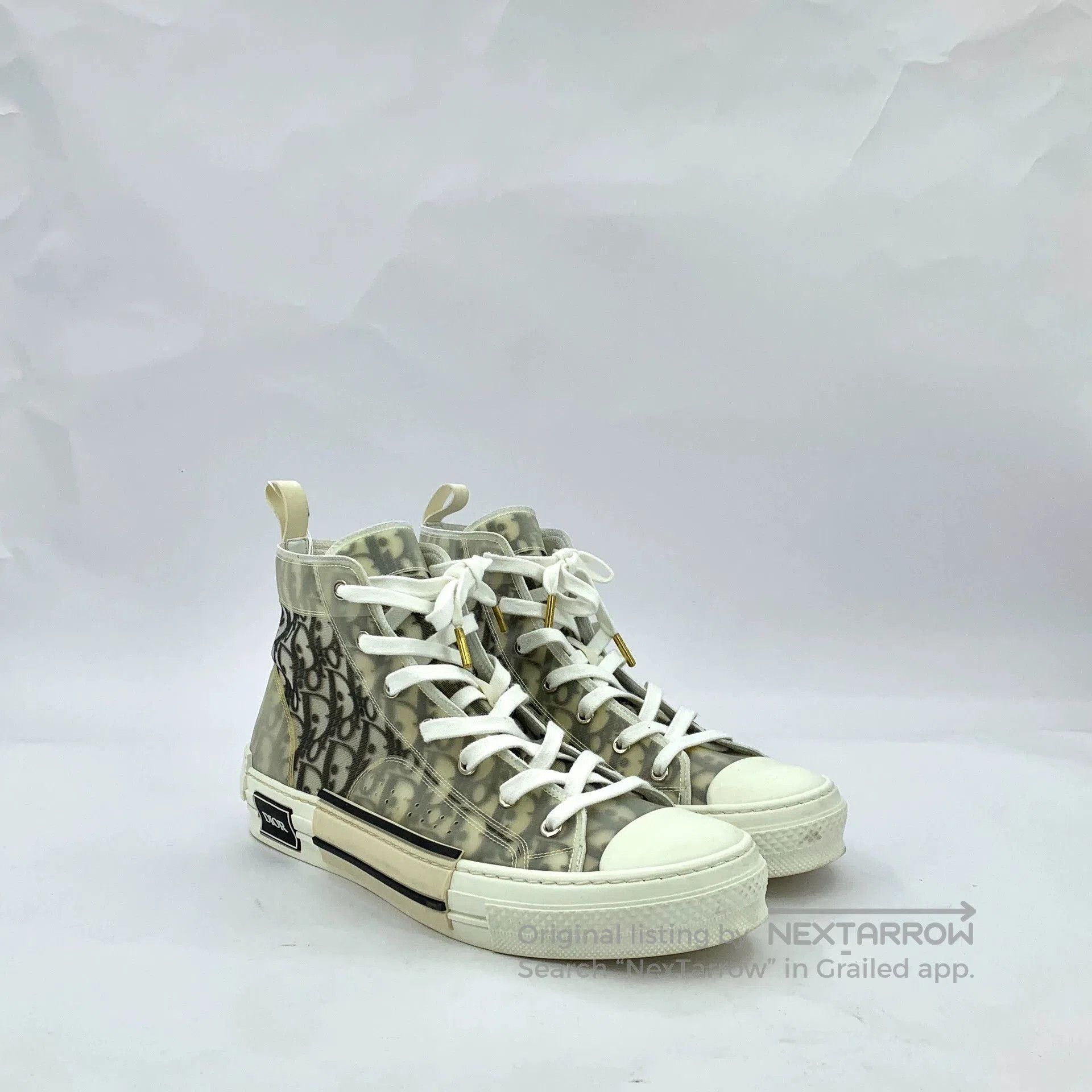 Dior Dior B23 Logo Print High-Top Sneakers. Size US 11.5 / EU 44-45 - 2 Thumbnail