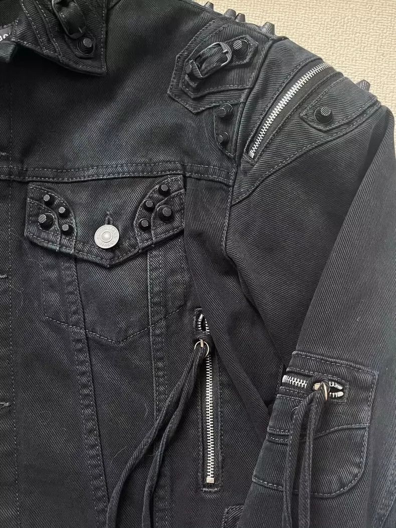 Balenciaga Balenciaga size 36 Biker paneled denim jacket Size S / US 4 / IT 40 - 3 Thumbnail