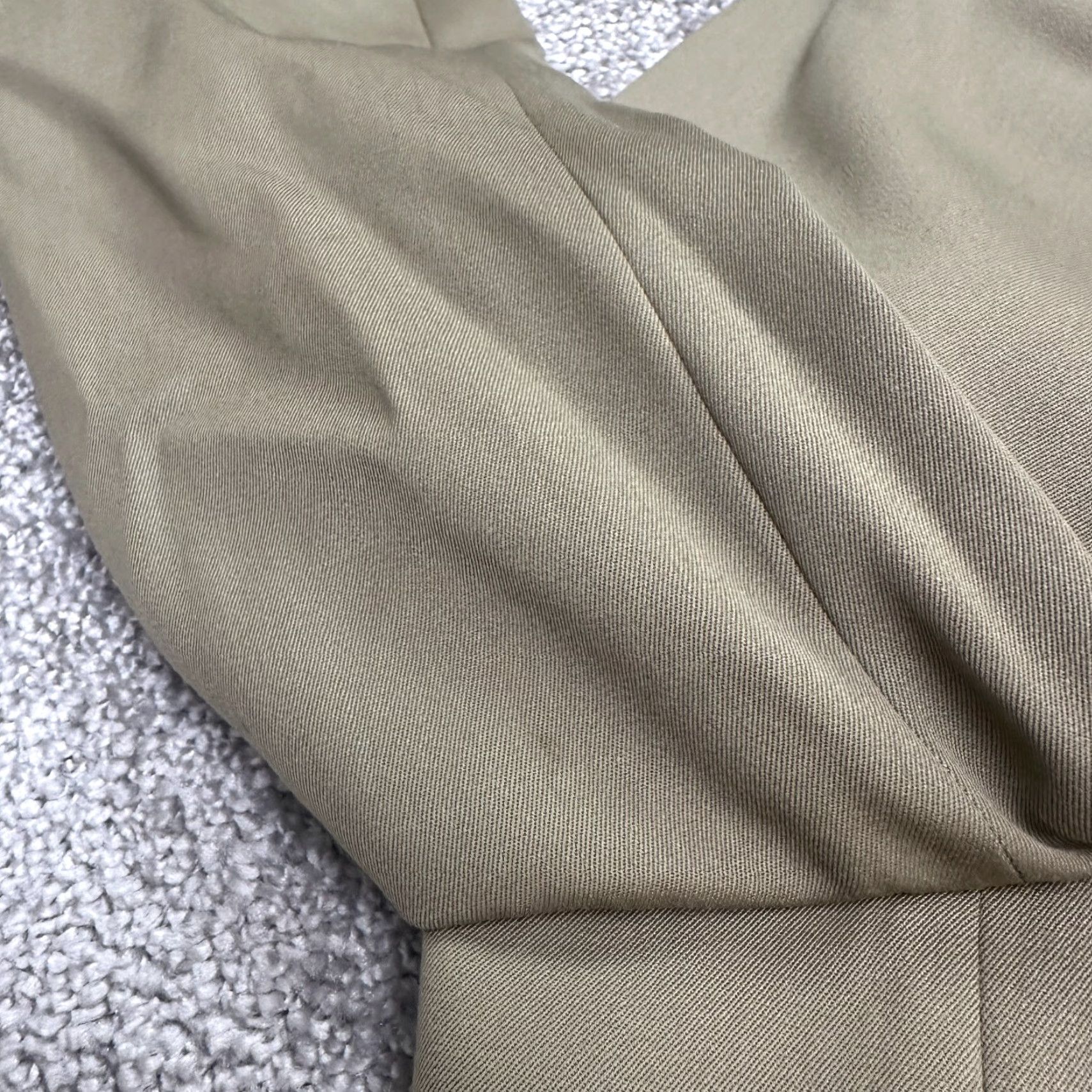 Vintage Lessona Blazer Mens 44L Brown Wool Three-Button Flat Front Single-Breasted Natural Stretch Super 100's Size 44R - 7 Thumbnail