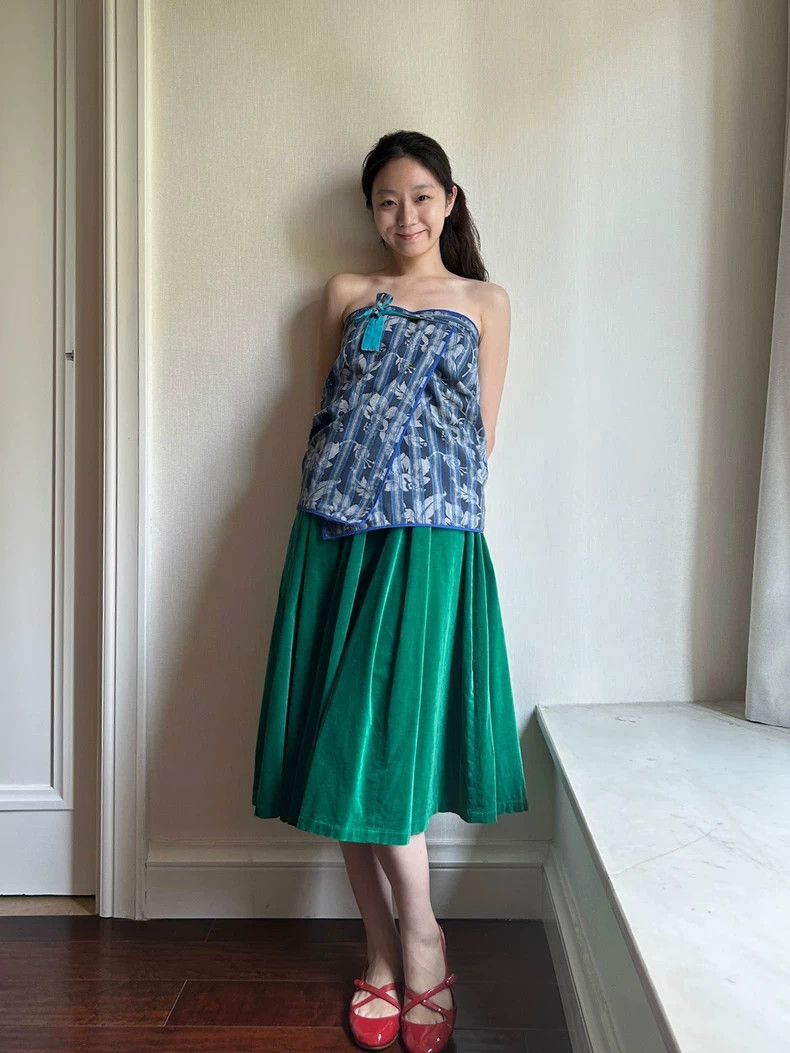 Kenzo KENZO Green velvet skirt Size 25" / US 0 / IT 36 - 5 Thumbnail
