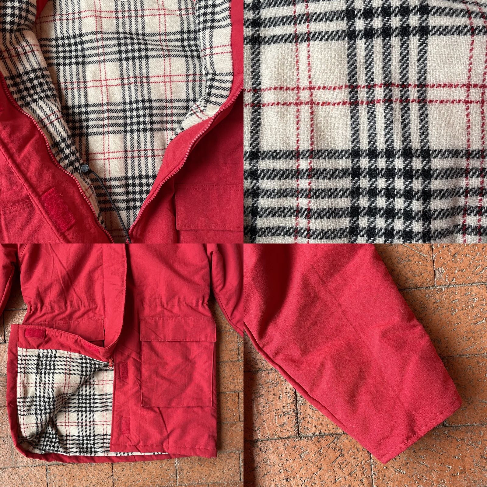 Vintage VINTAGE Woolrich Jacket Red Wool Lined Plaid M Wool Blend Lamb Fur Secretary/Geek 1990s Made in USA Mens/Womens Size M / US 6-8 / IT 42-44 - 8 Thumbnail