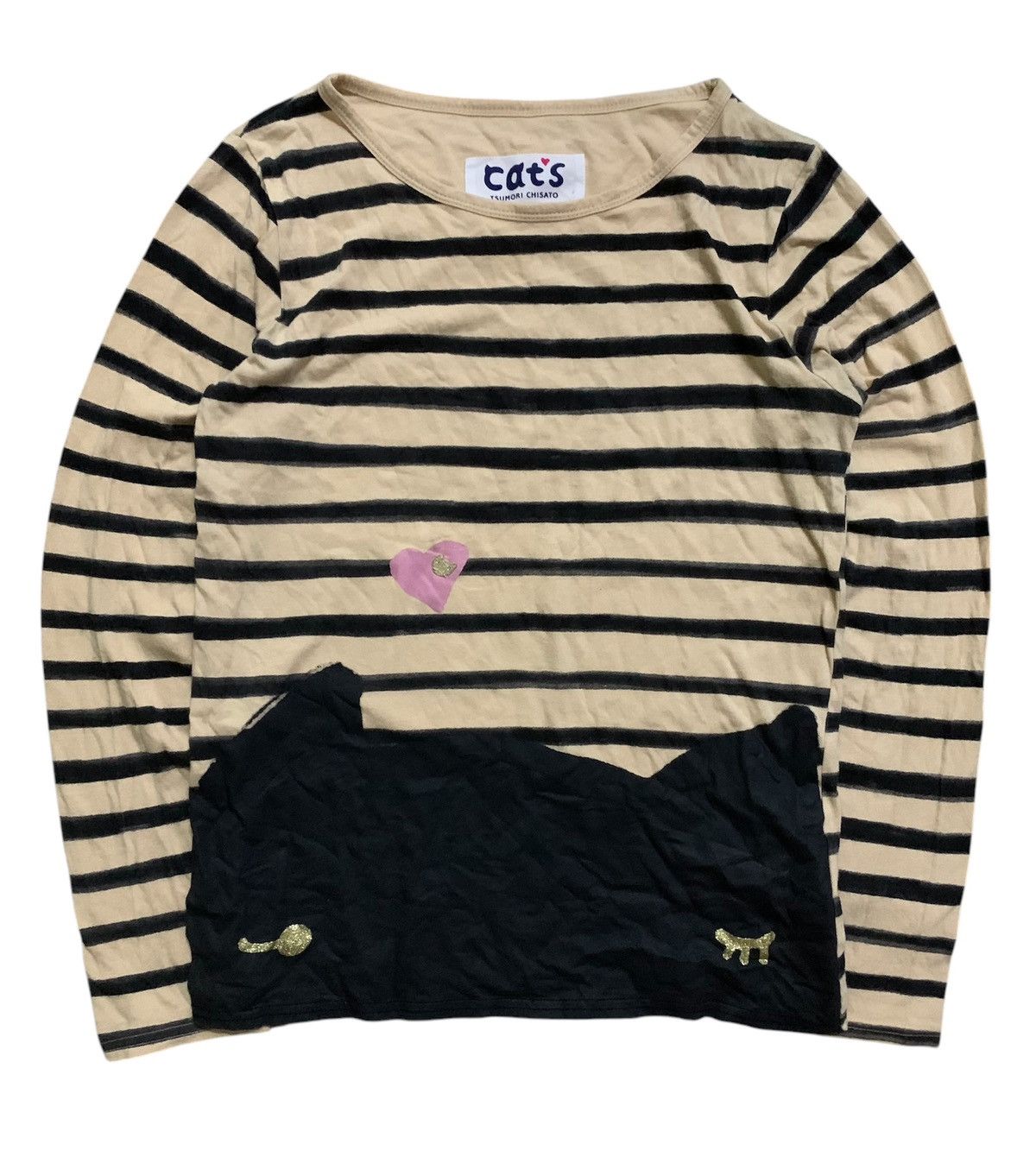 Tsumori Chisato 💥Issey Miyake Tsumori Chisato Cats Stripe Shirt Size S / US 4 / IT 40 - 1 Thumbnail