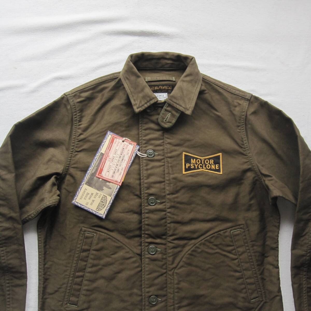 Freewheelers DECK WORKER JACKET “CHOP EM” size40 Size US L / EU 52-54 / 3 - 7 Thumbnail