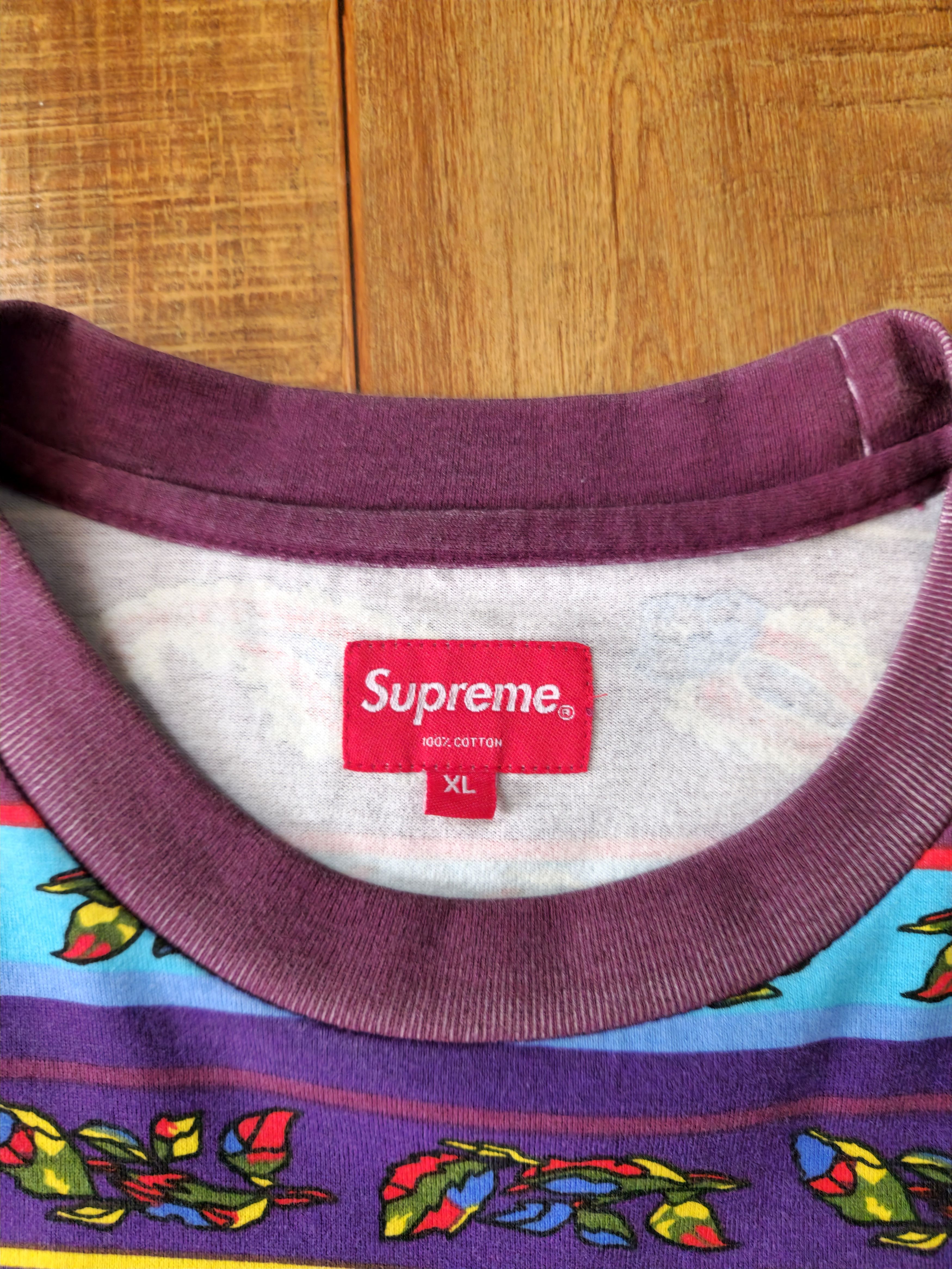 Supreme Supreme SS16 Striped Paisley Longsleeve Size US XL / EU 56 / 4 - 3 Thumbnail