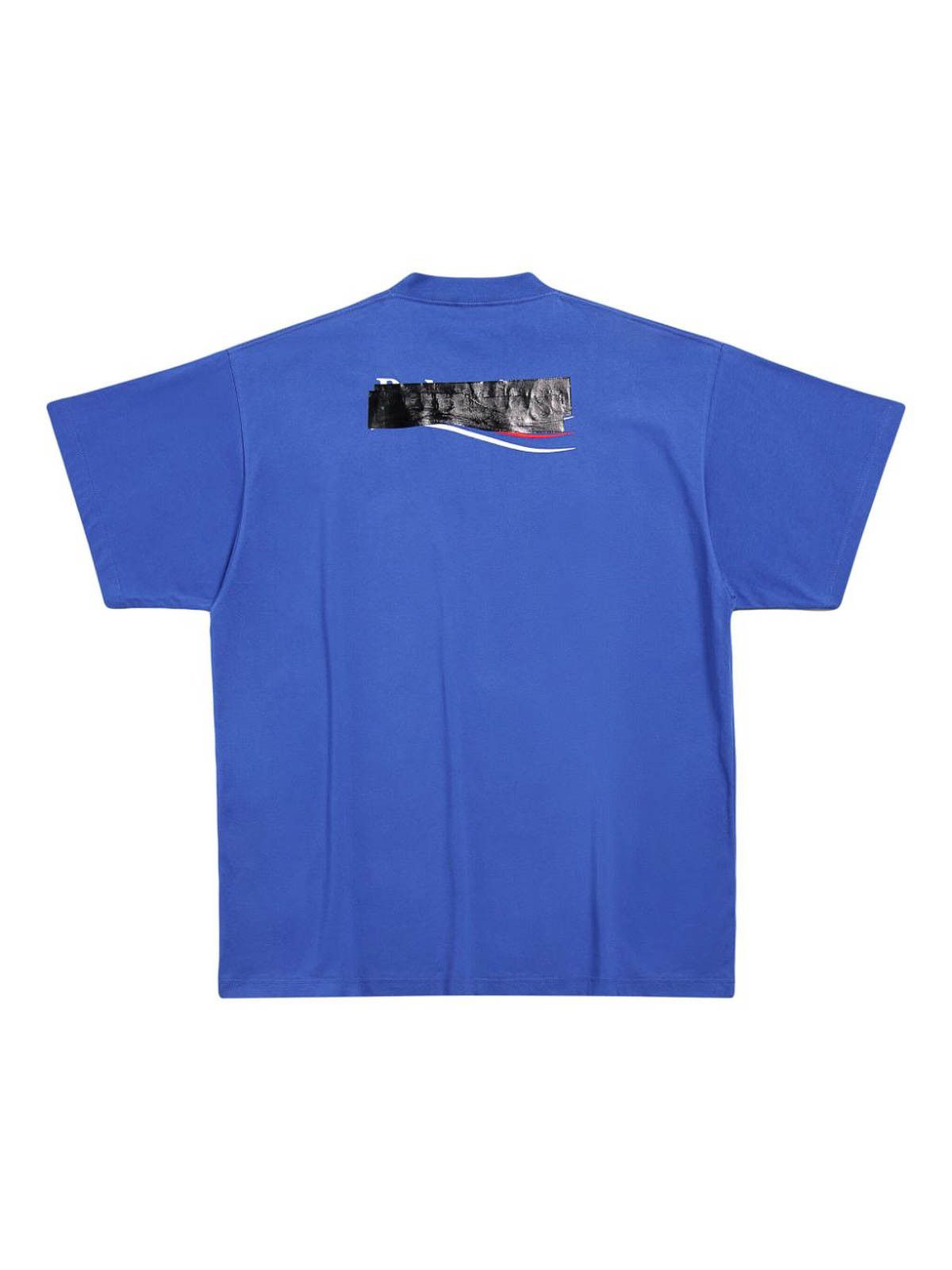 Balenciaga o1w1db10725 Gaffer T-Shirt Oversized in Blue Size US XXL / EU 58 / 5 - 5 Thumbnail