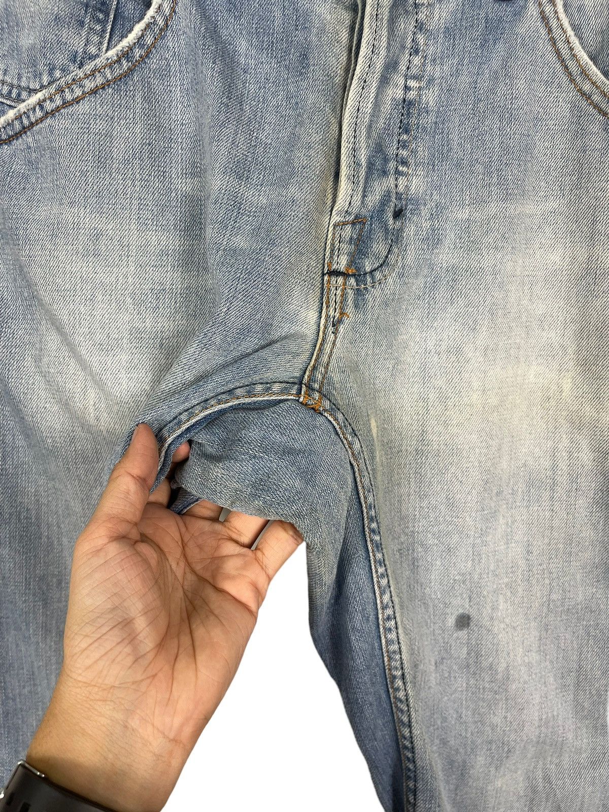 Volcom × Von Dutch Volcom Stone Boardwear Fabric Made In Usa Faded Blue Jeans Size US 32 / EU 48 - 9 Thumbnail