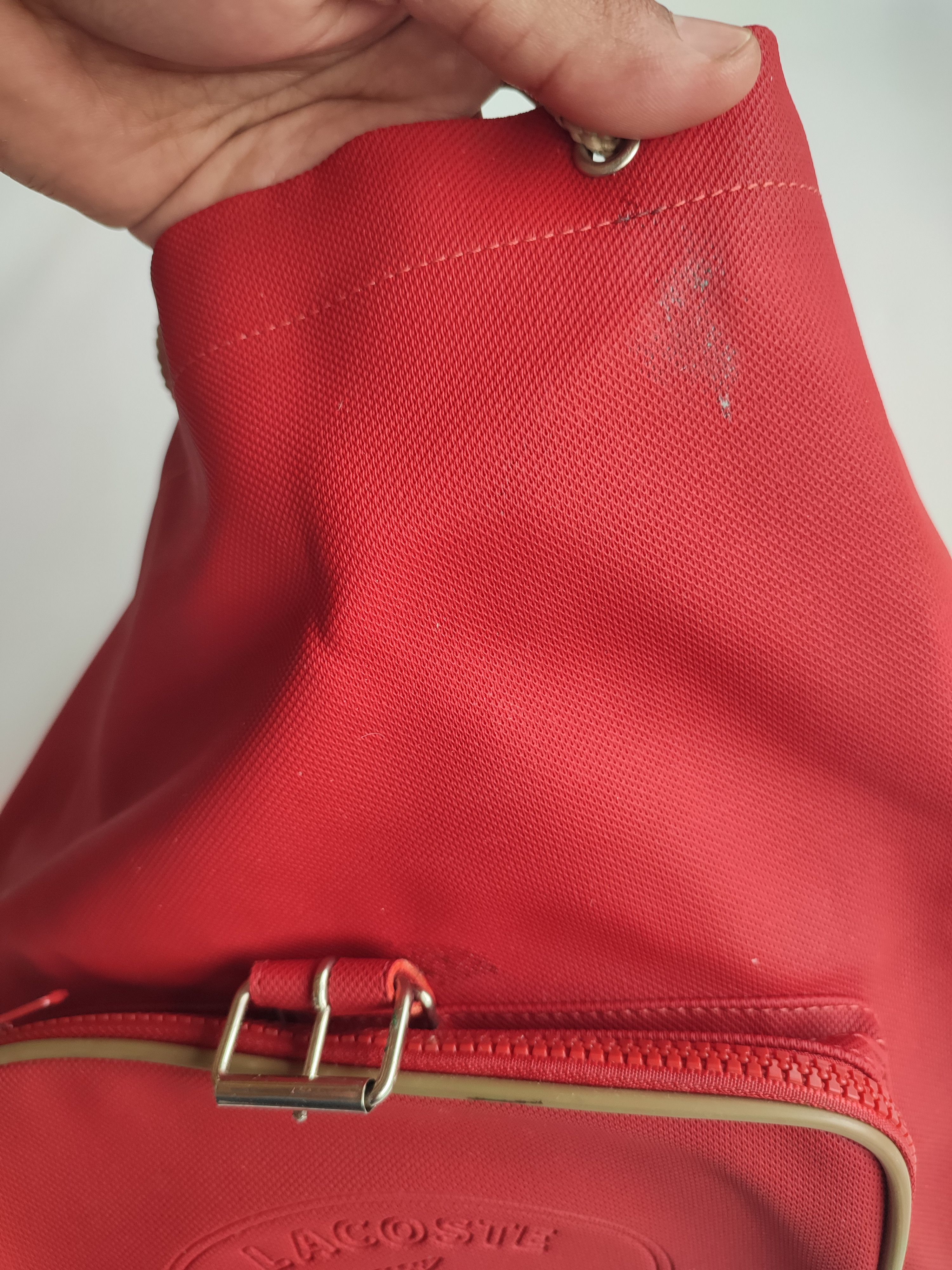 Lacoste Auth Lacoste pvc leather backpack Size ONE SIZE - 8 Thumbnail