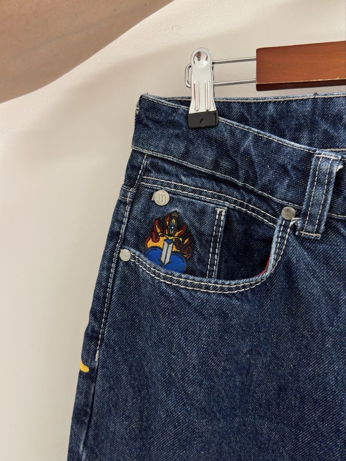 Other Macut x Rewiew Rap Hip Hop Pants Mens Jeans Denim Trousers Size US 30 / EU 46 - 4 Thumbnail
