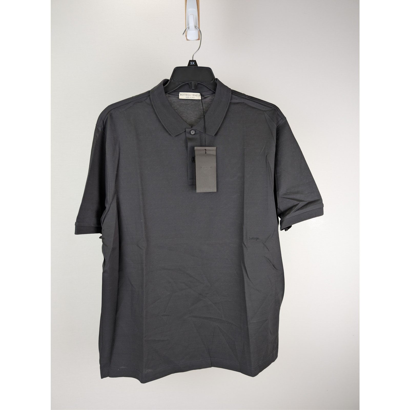 Bottega Veneta o1rshd1 Polo Dry Piquet T-Shirt in Black Size US XL / EU 56 / 4 - 8 Thumbnail