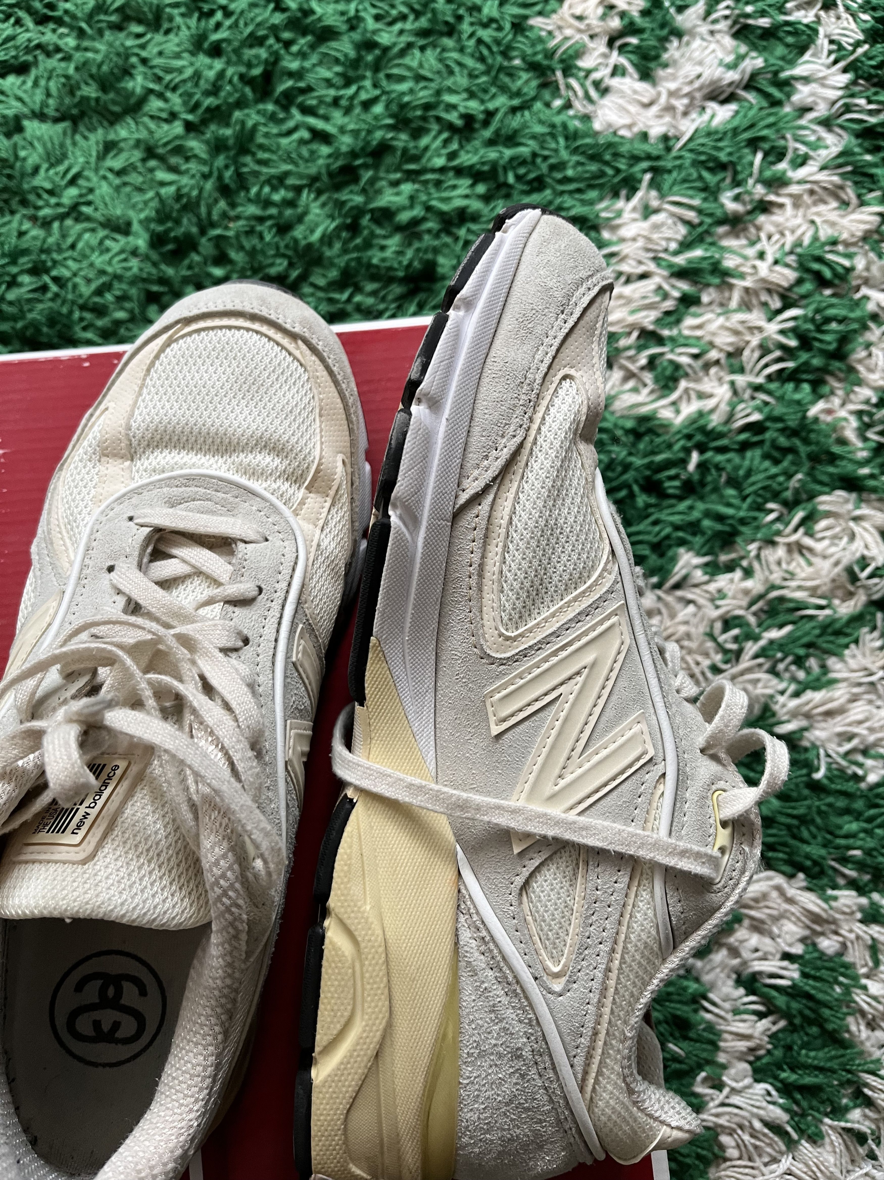 New Balance × Stussy Stussy x new balance 990 v4 beige Size US 10 / EU 43 - 8 Thumbnail