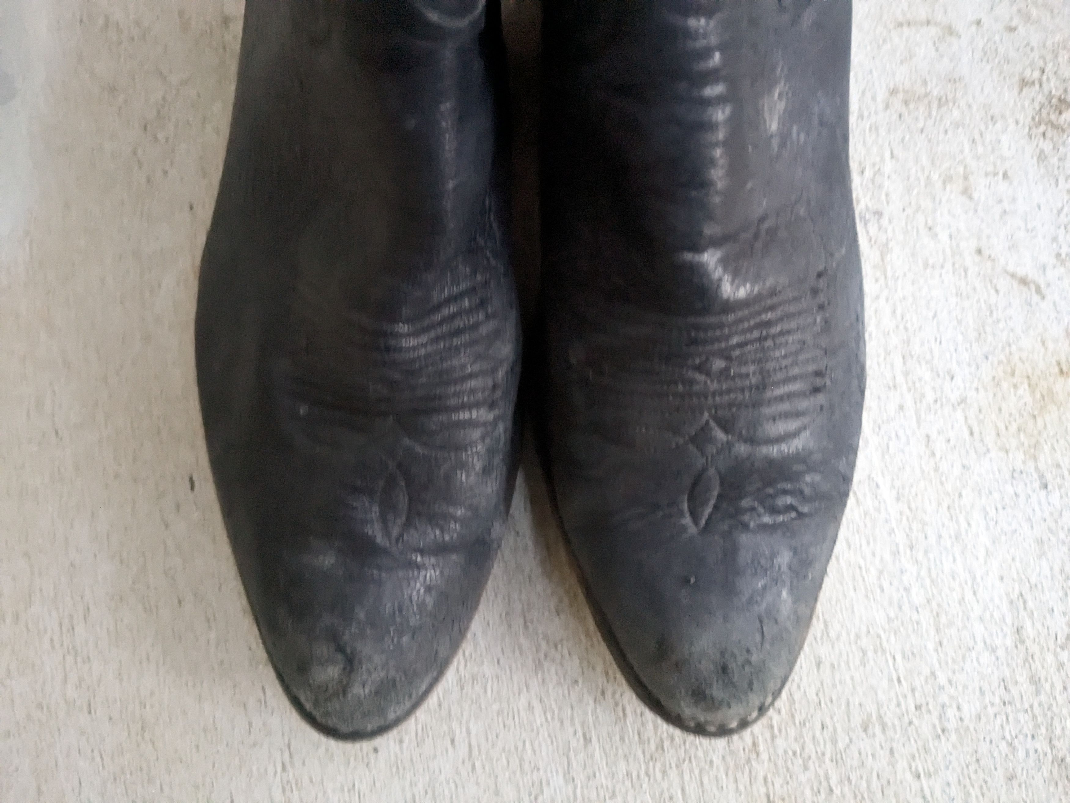 Other Vintage Abilene Cowboy Boots Black 8.5 Leather USA Size US 8.5 / EU 41-42 - 5 Thumbnail