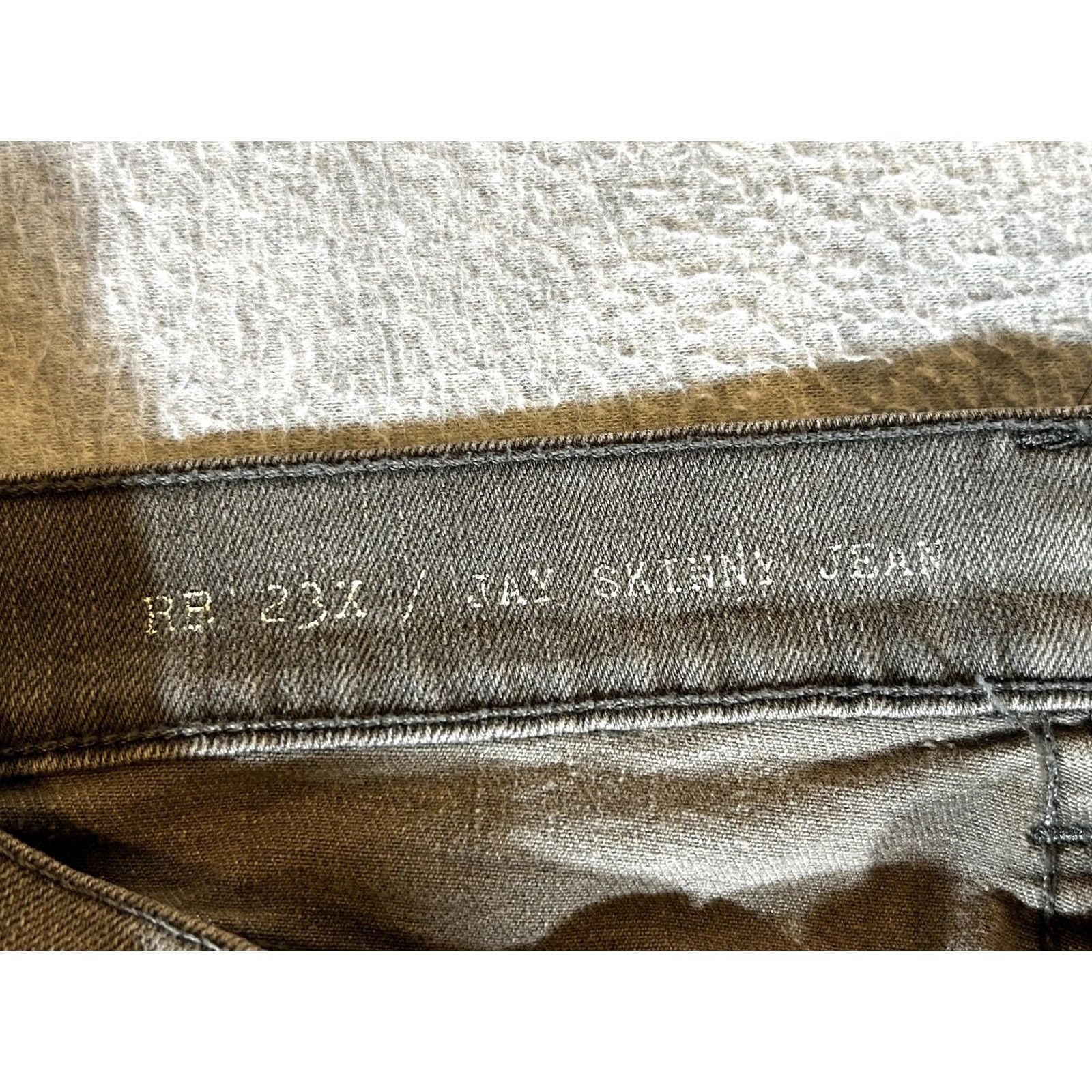 Rag & Bone rag & bone Jeans Mens 34x34 Slim Skinny Charcoal Gray Denim Stretch Button Fly Jeans Size US 34 / EU 50 - 6 Thumbnail