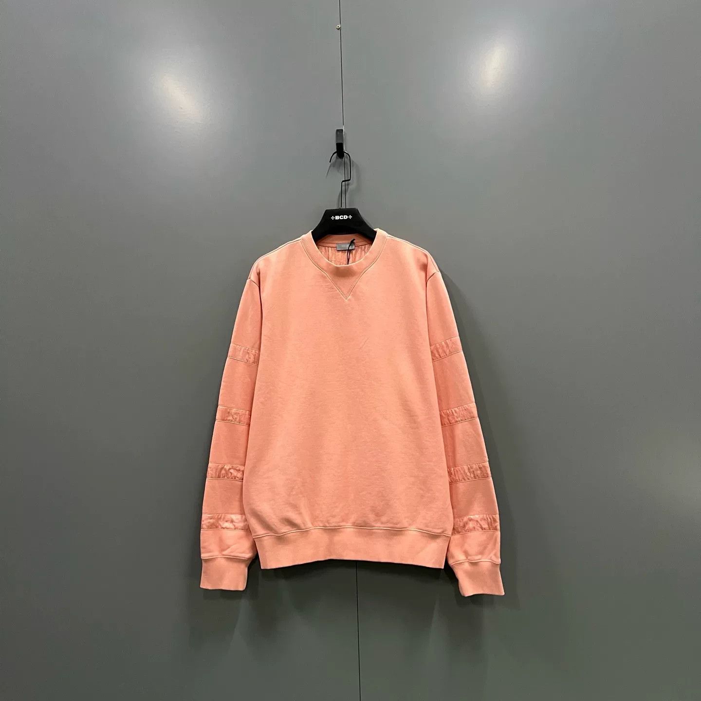 Dior pink striped logo patch sweatshirt Size S / US 4 / IT 40 - 1 Thumbnail