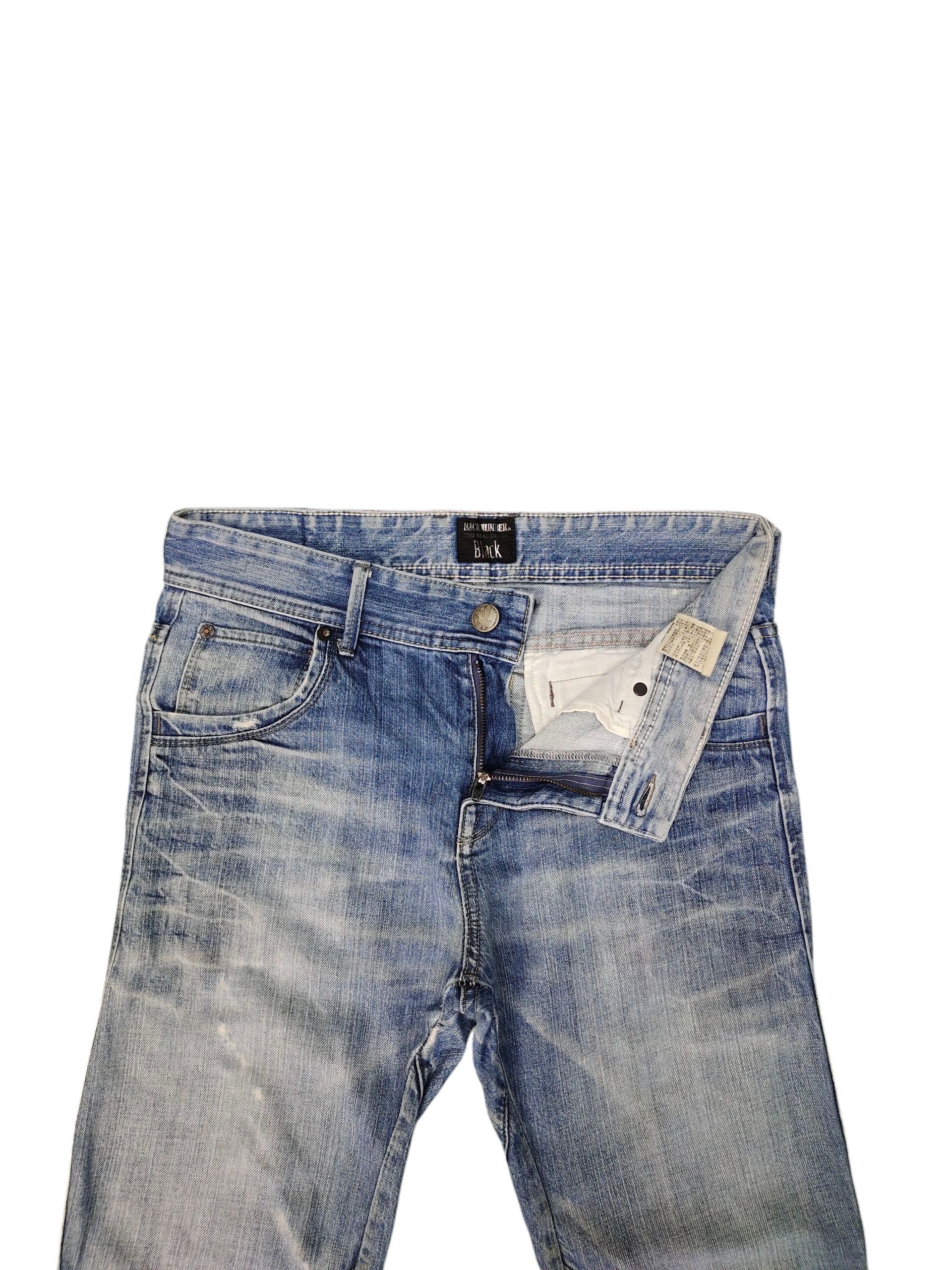 Japanese Brand Back Number Japan Clawmark Distress Curved Denim Jeans Size US 30 / EU 46 - 7 Thumbnail