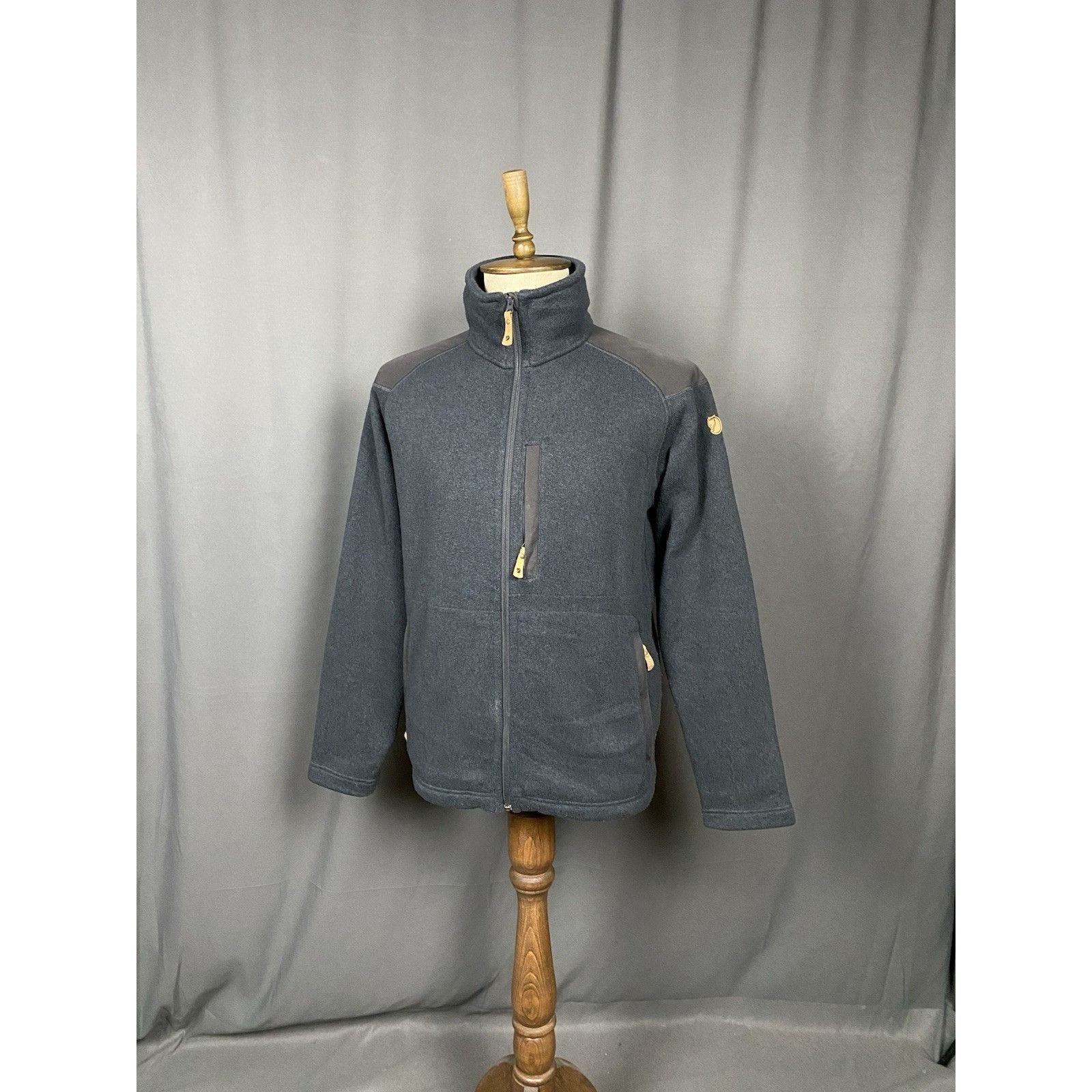 Fjallraven Fjallraven Buck Fleece Blue Full Zip Fleeced High Neck Sweat Size US L / EU 52-54 / 3 - 4 Thumbnail
