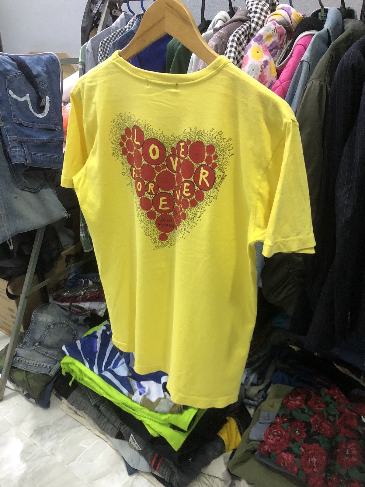 Japanese Brand × Takashi Murakami × Yayoi Kusama Vintage 24 Hours Television Yayoi Kusama Love Forever Shirt Size US S / EU 44-46 / 1 - 11 Thumbnail