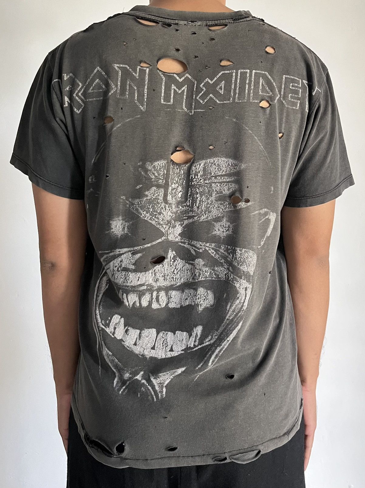 Band Tees × Vintage Vintage Thrashed Iron Maiden Tee Size US M / EU 48-50 / 2 - 5 Thumbnail