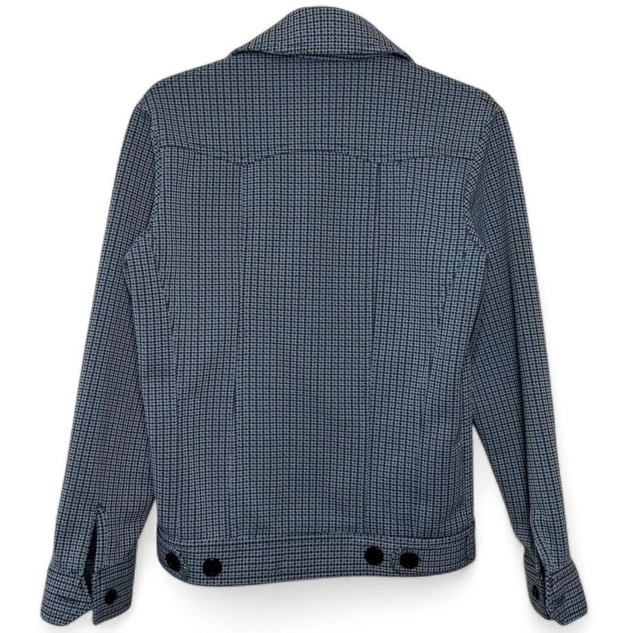 Vintage Vintage 1960s Plaid Houndstooth Blue Button-Up Jacket Size S / US 4 / IT 40 - 6 Thumbnail
