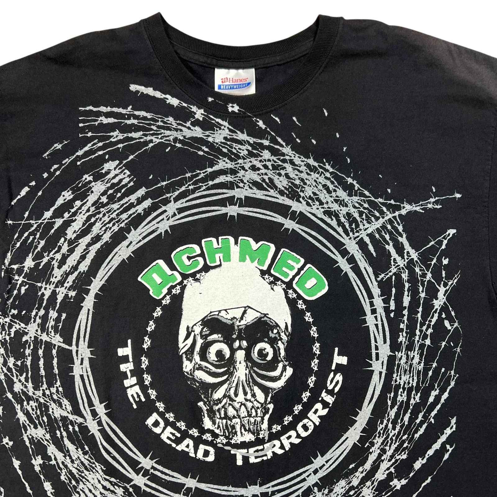 Hanes × Vintage Vintage Y2K Jeff Dunham Achmed The Dead Terrorist AOP tee Size US L / EU 52-54 / 3 - 2 Thumbnail