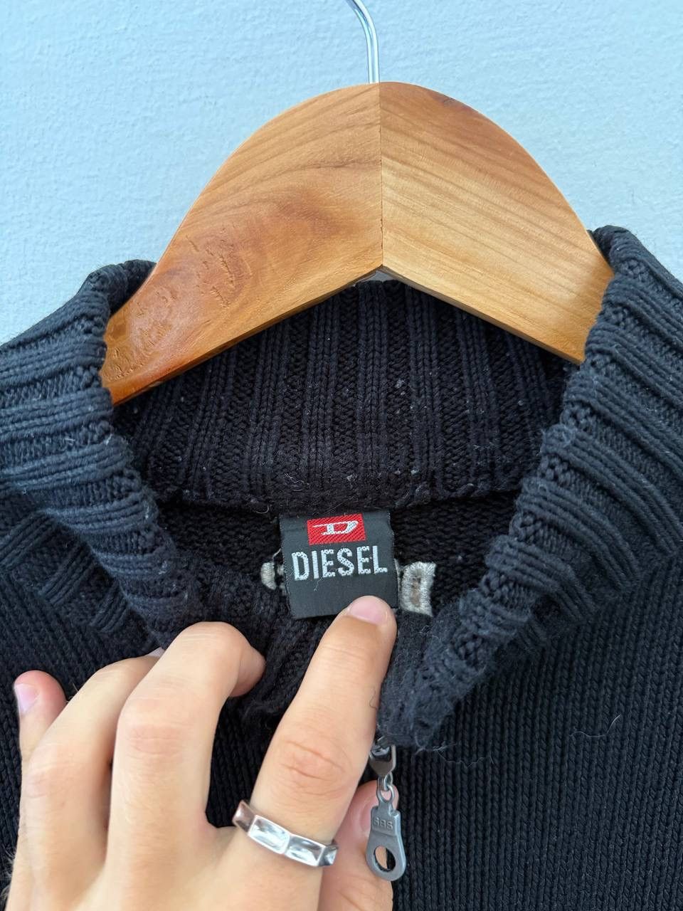 Diesel Y2K Japanese Avant-Garde Style Diesel Knit Zip Sweater Size US M / EU 48-50 / 2 - 4 Thumbnail