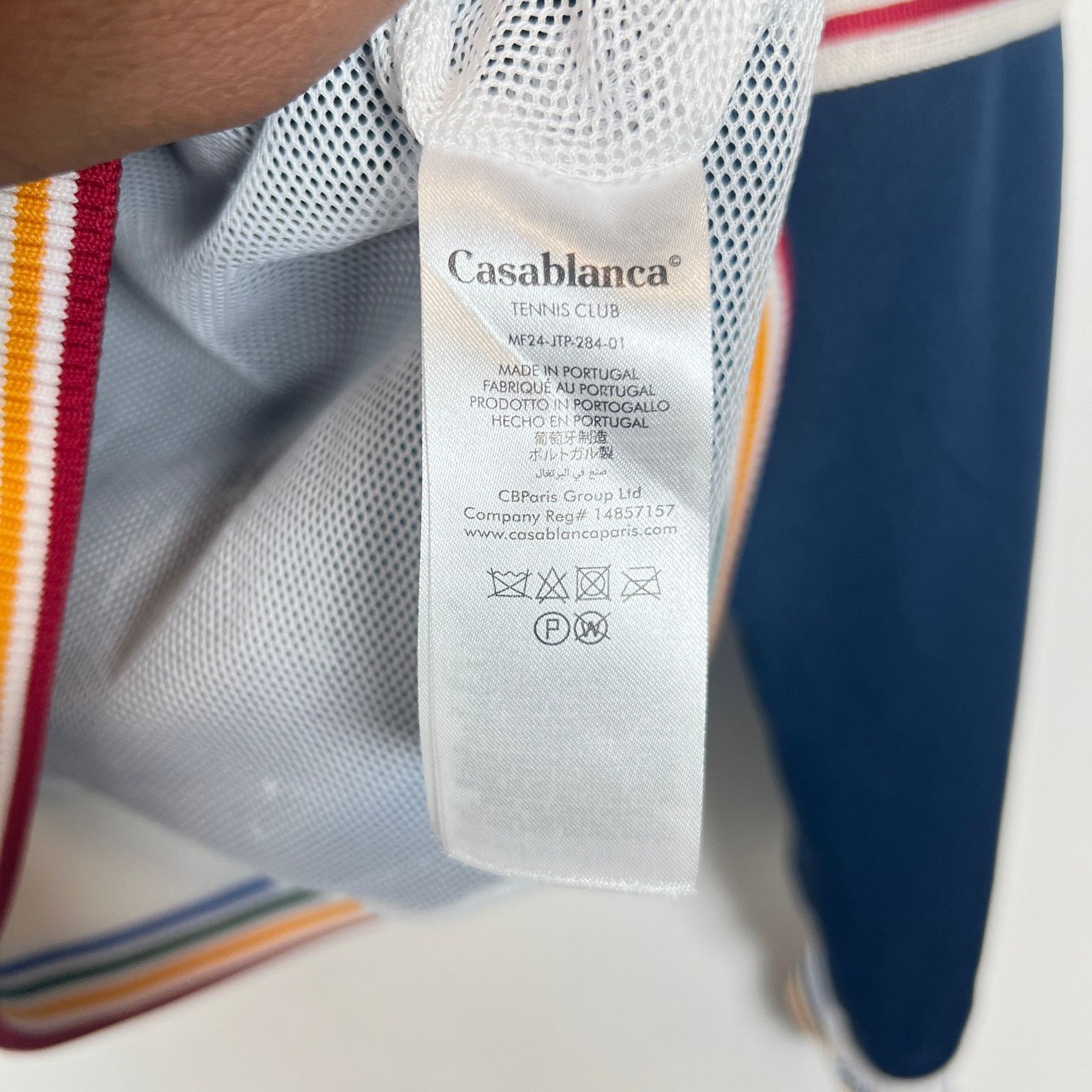 Casablanca Casablanca Navy Patch Track Varsity Jacket Size S Size US S / EU 44-46 / 1 - 4 Thumbnail
