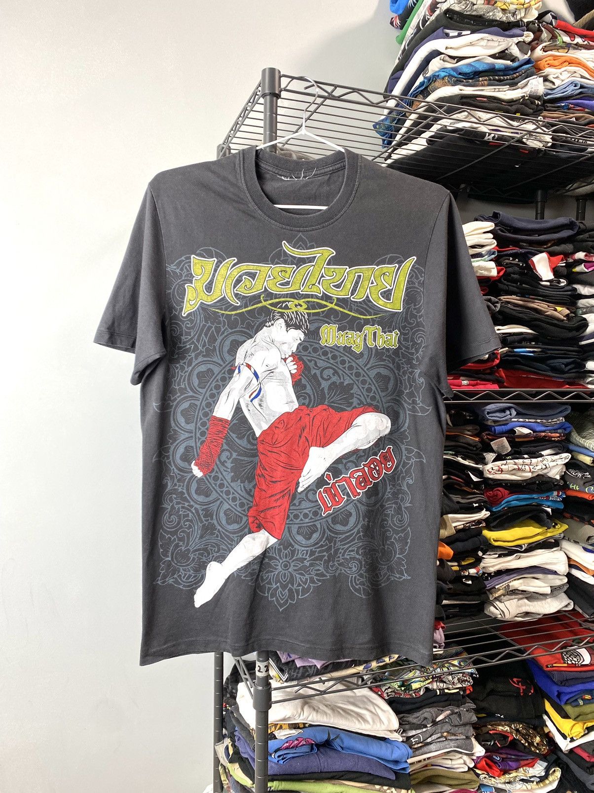 Band Tees Muay Thai Boxing T Shirt Fight Thailand Box WWE WWF Size US M / EU 48-50 / 2 - 1 Thumbnail