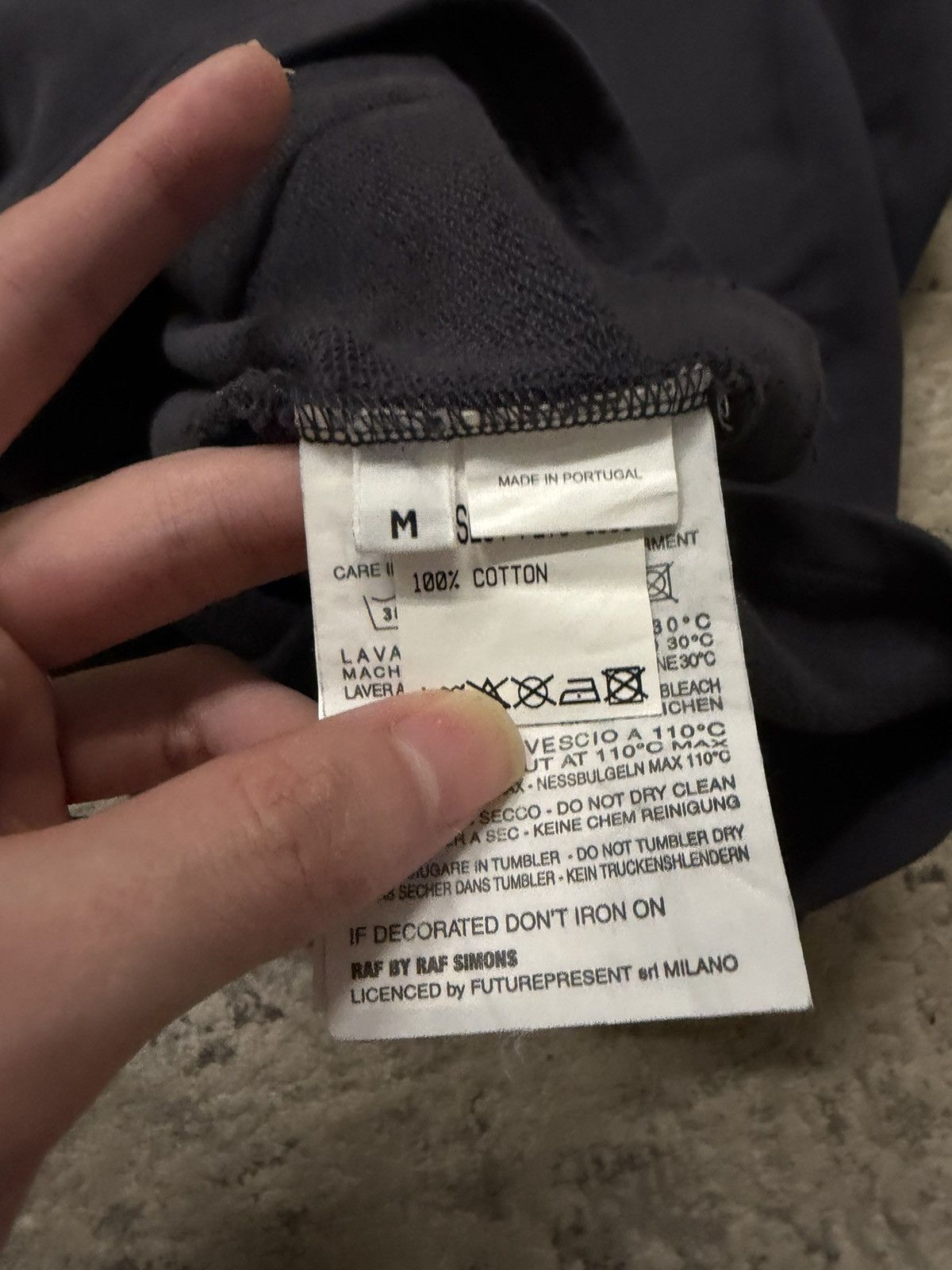 Raf Simons Raf by Raf Simons - "Slate" Grey Long Hoodie Size US M / EU 48-50 / 2 - 6 Thumbnail